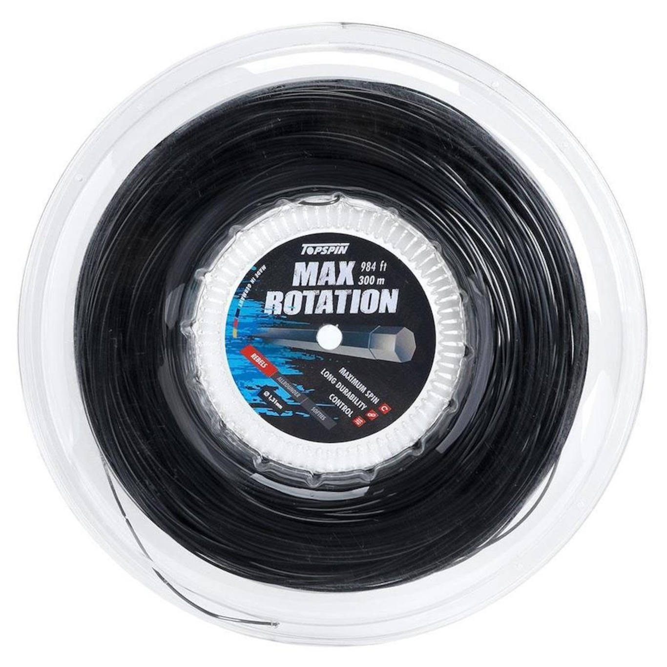 Corda para Raquete Topspin Cyber Max Rotation 16L 1.31mm - 300 Metros - Foto 1