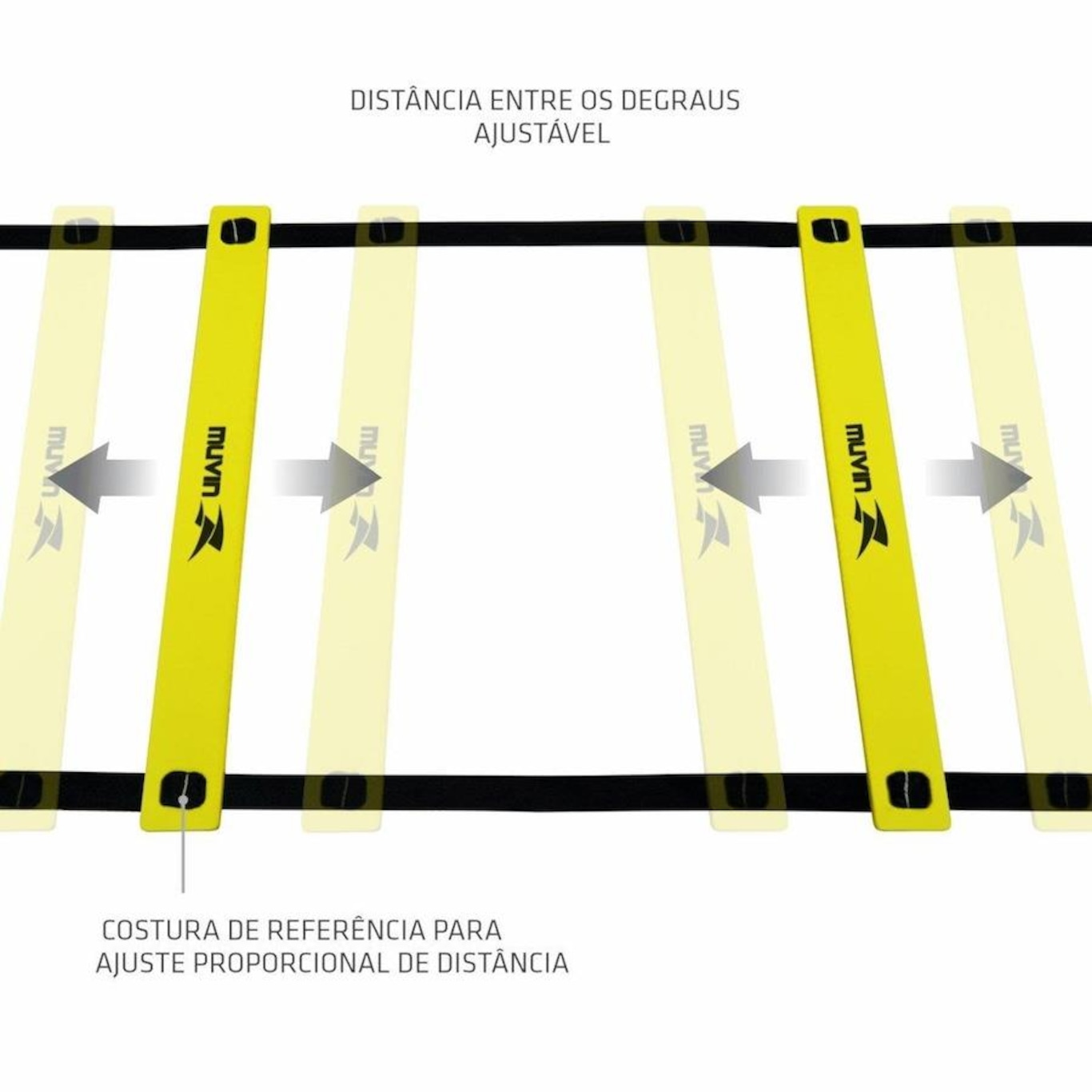 Escada de Agilidade Muvin em EVA com 10 Degraus - 5,3m - Foto 5