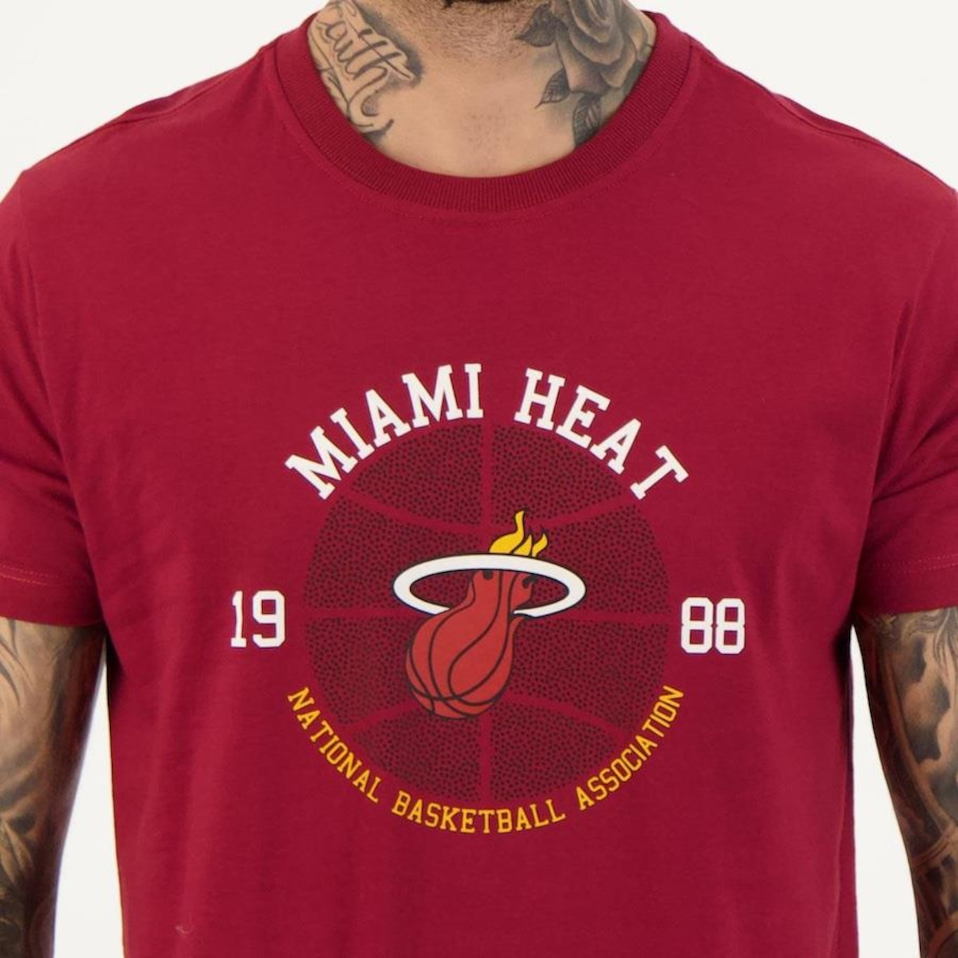 Camiseta New Era NBA Miami Heat Core - Masculina - Foto 4