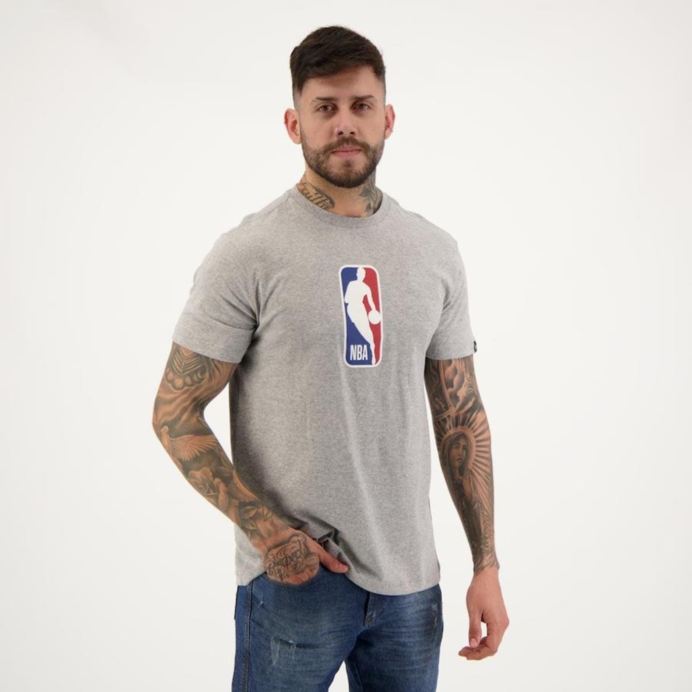 Camiseta New Era NBA Basic - Masculina - Foto 2