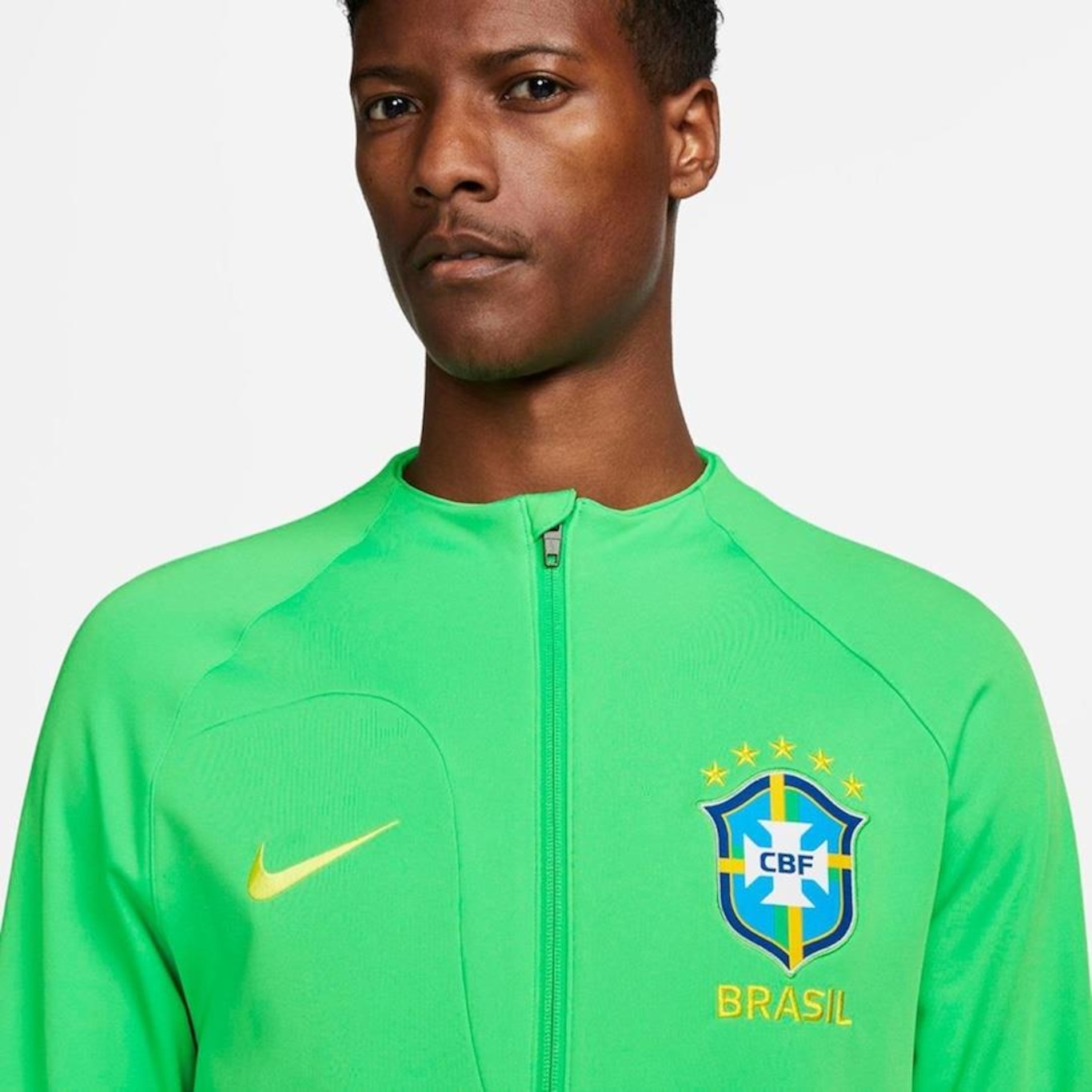 Jaqueta sem Capuz Nike Brasil Dri-fit Hino - Masculina em Promoção