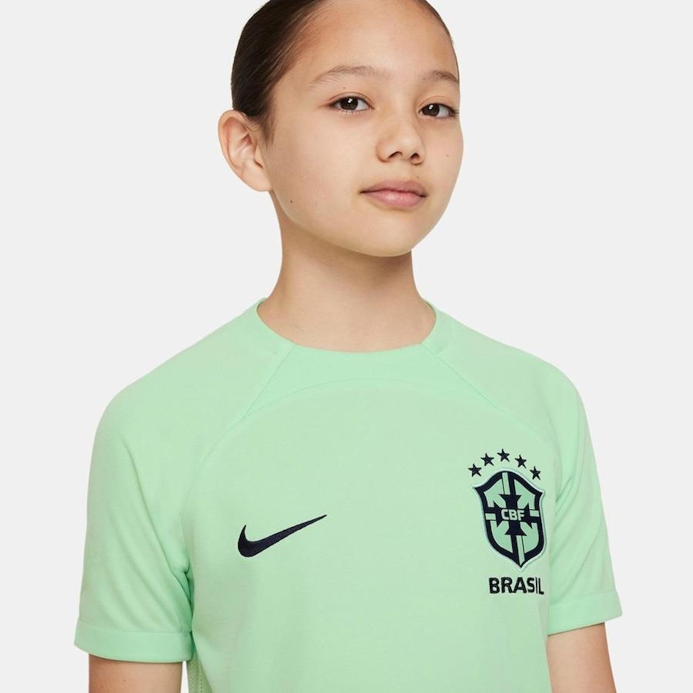 Camisa Infantil Nike Brasil Academy Pro Nike Camisetas e Regatas