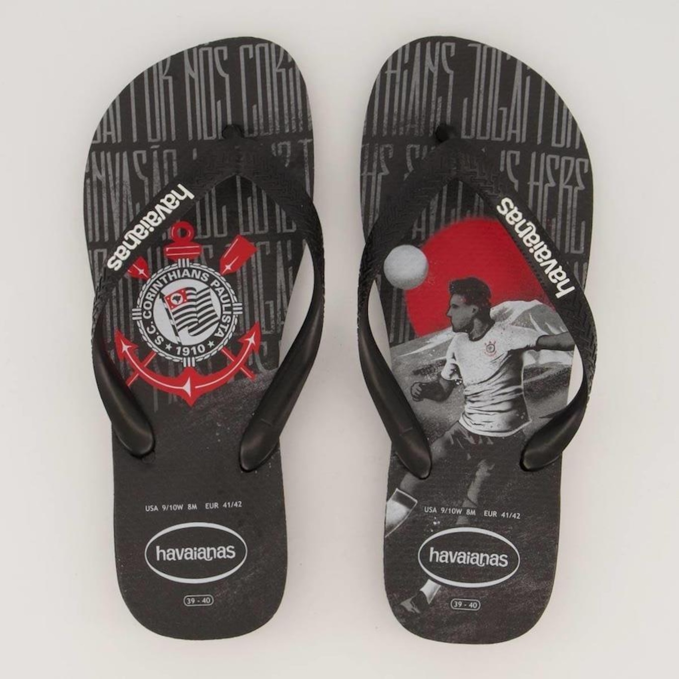 Chinelo Havaianas Corinthians - Adulto - Foto 1