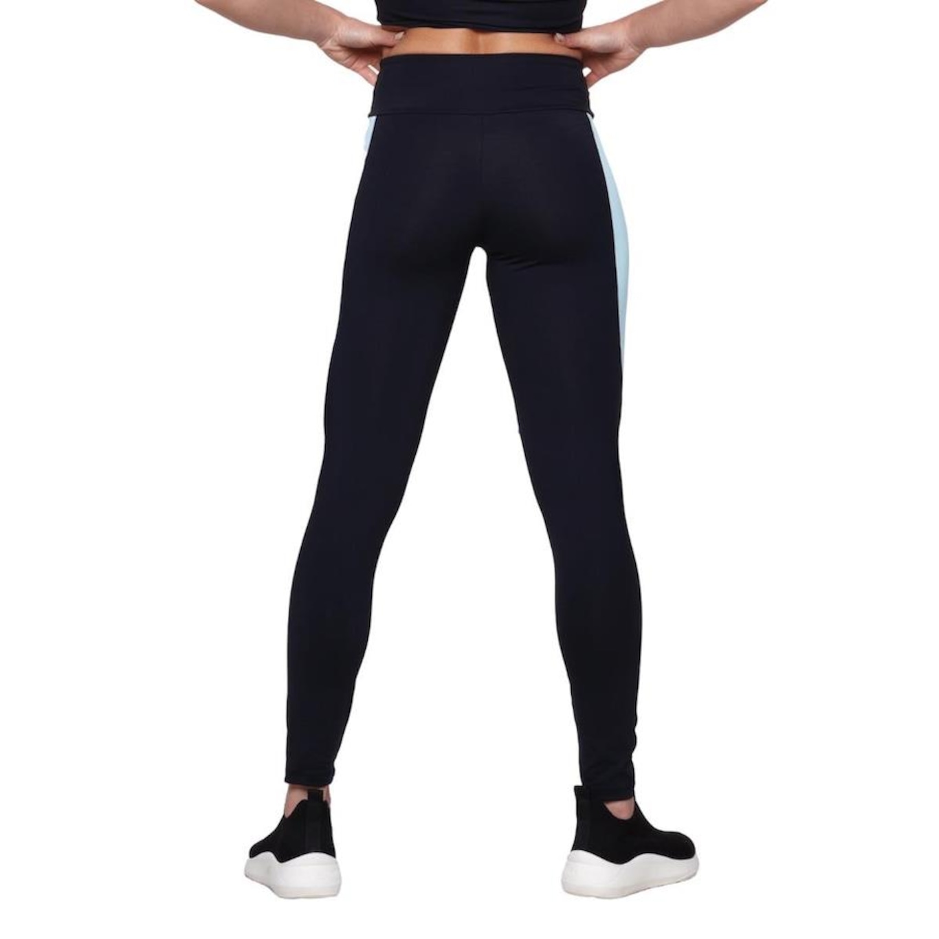 Calça Legging AVA Fitness Wear Suplex Recorte - Feminina - Foto 3