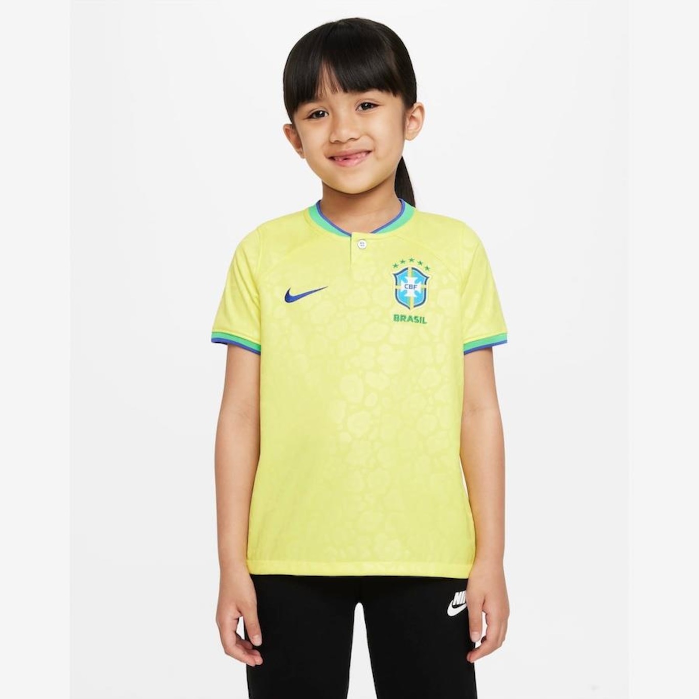 Camisa do Brasil Nike Torcedor Pro I 22/23 - Infantil - Foto 1