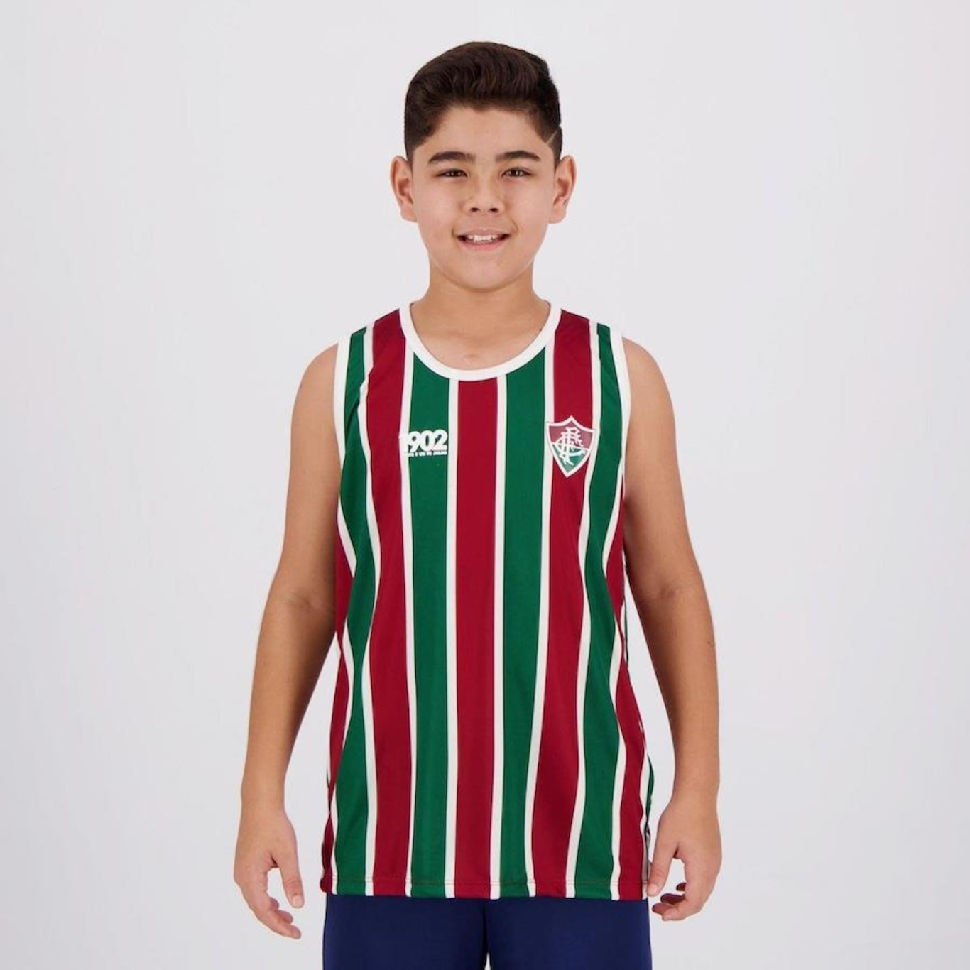 Camiseta Regata Futfanatics Fluminense Partner - Infantil - Foto 1