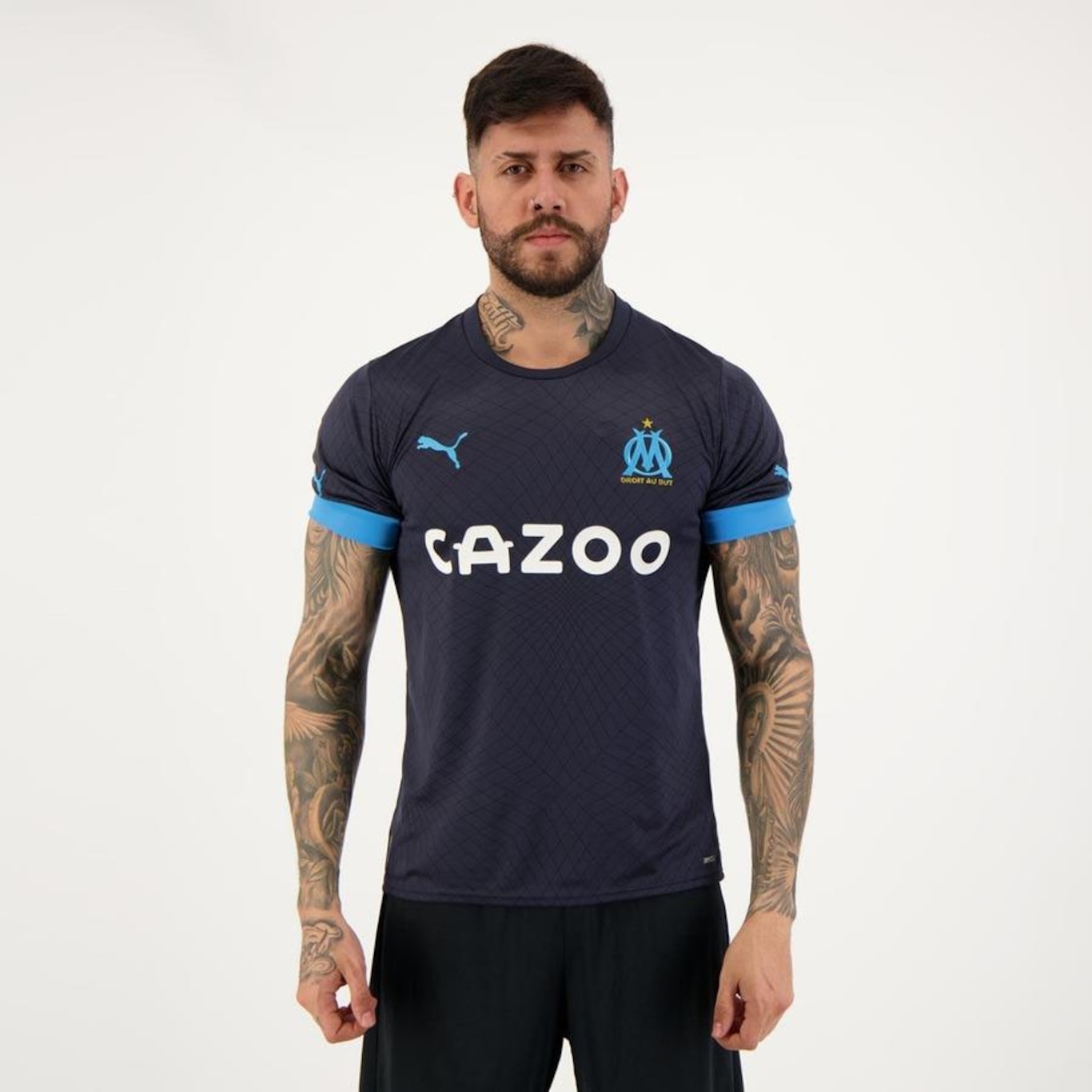 Camisa Puma Olympique de Marseille Away 2023 - Masculina - Foto 2