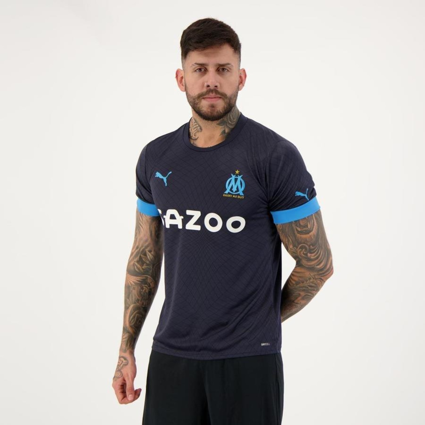 Camisa Puma Olympique de Marseille Away 2023 - Masculina - Foto 3