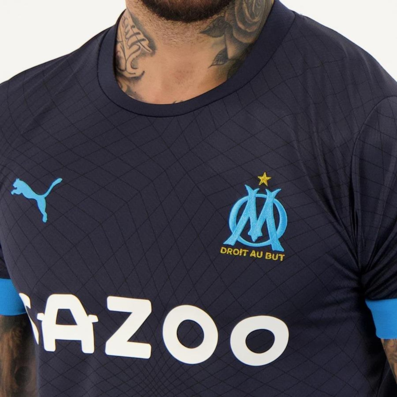 Camisa Puma Olympique de Marseille Away 2023 - Masculina - Foto 4