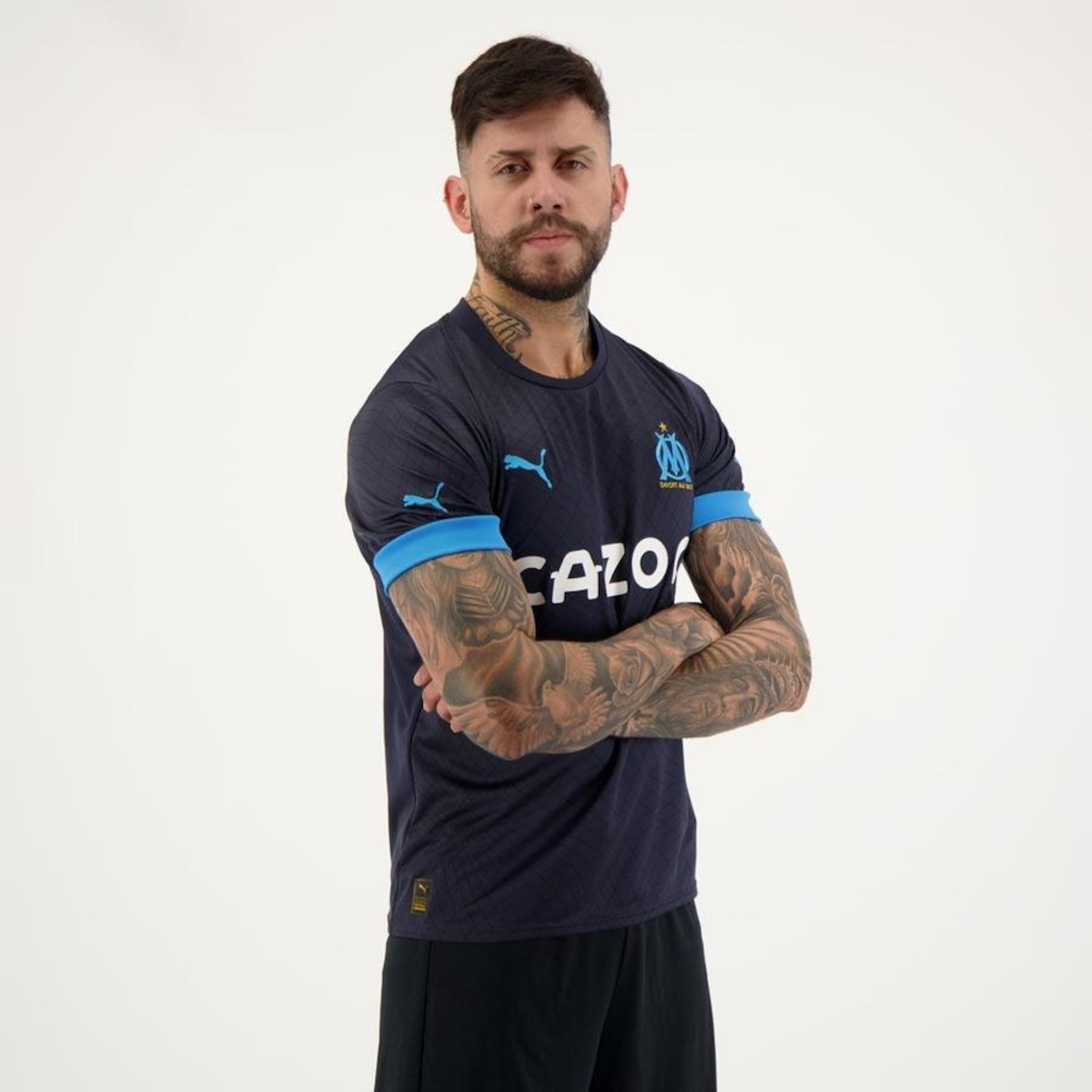 Camisa Puma Olympique de Marseille Away 2023 - Masculina - Foto 5