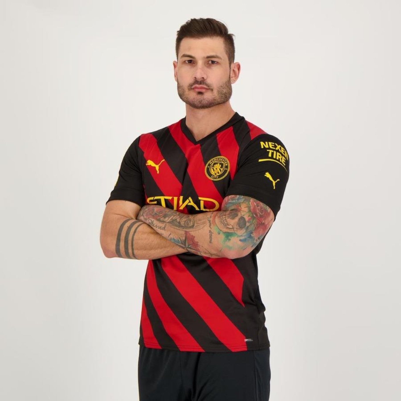 Camisa Puma Manchester City Away 2023 - Masculina - Foto 3