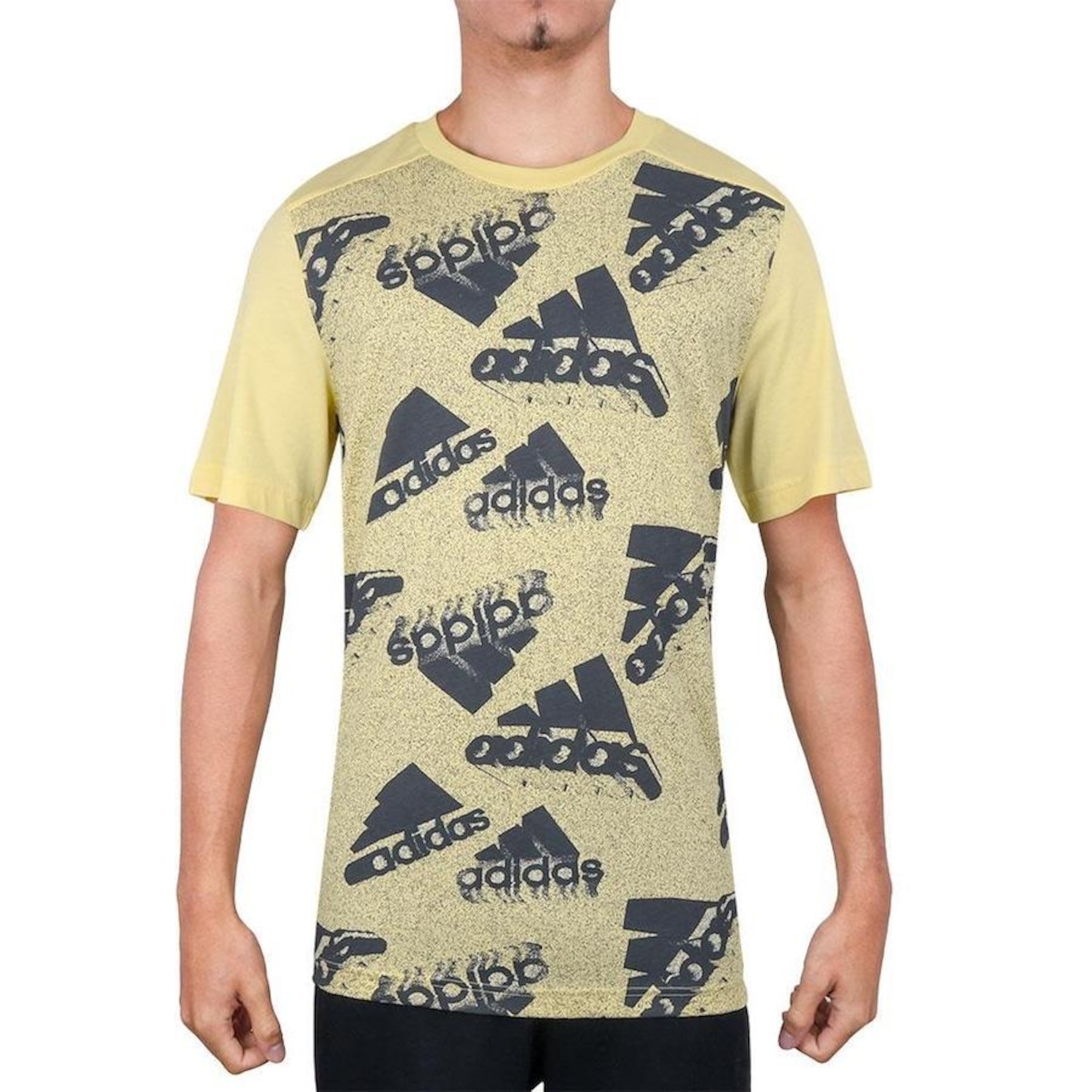 Camiseta adidas AOP Brand Love - Masculina - Foto 1