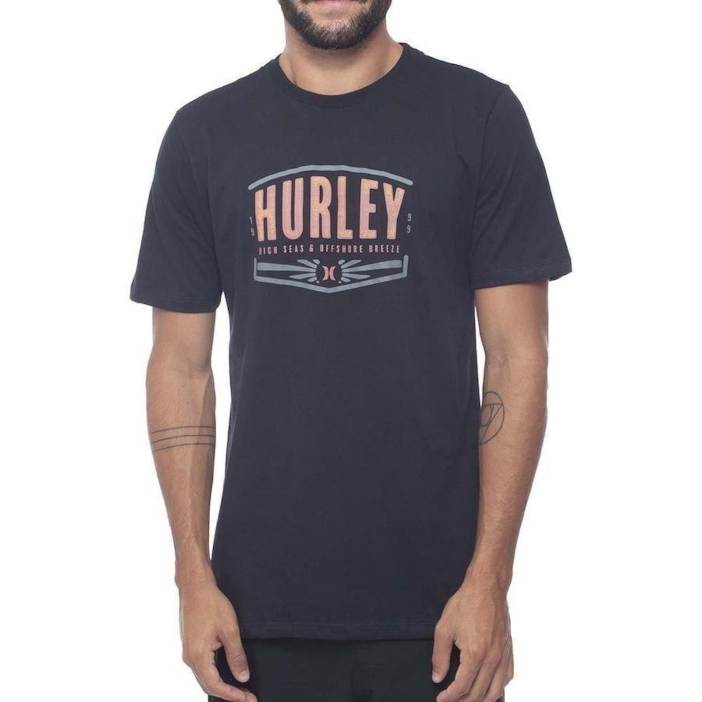 Camiseta Hurley Silk Outdoor - Masculina - Foto 1