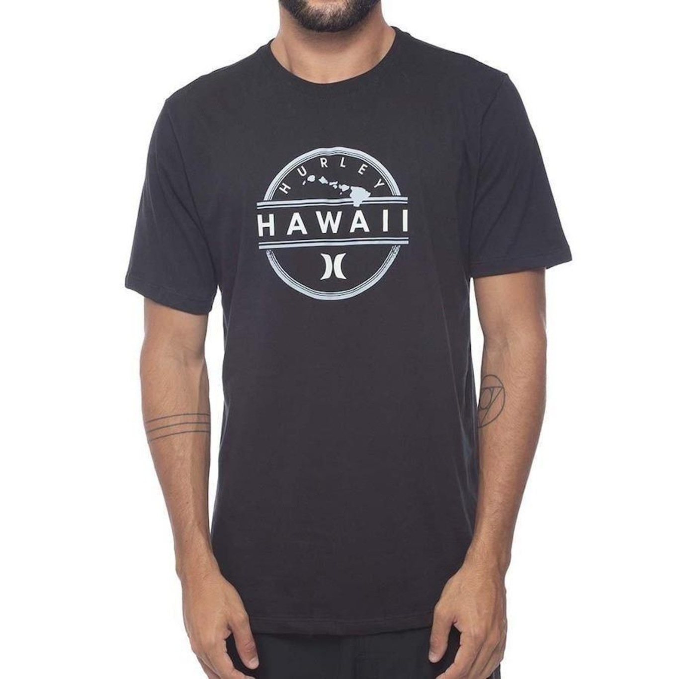 Camiseta Hurley Silk Hawaii - Masculina - Foto 1