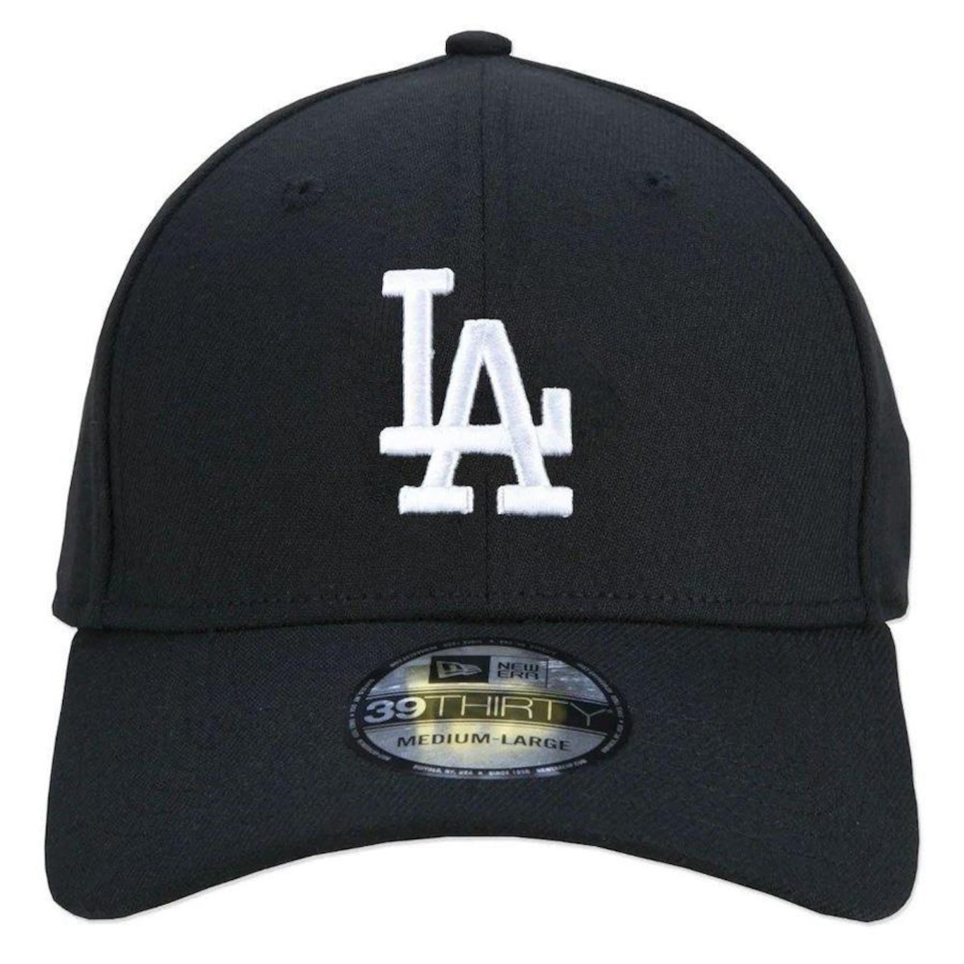 Boné New Era 39THIRTY MLB Los Angeles Dodgers HC Black on White - Fechado - Adulto - Foto 3