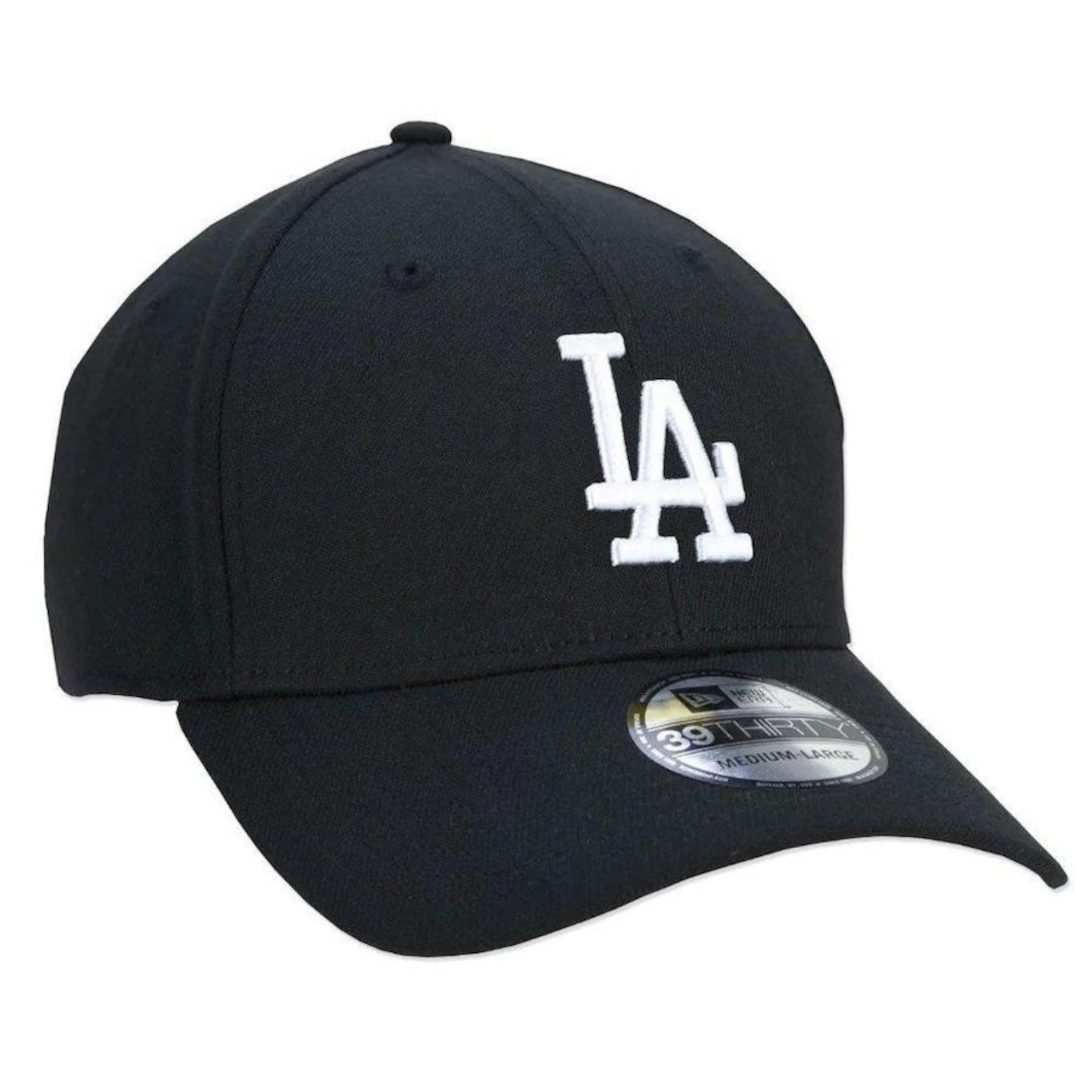 Boné New Era 39THIRTY MLB Los Angeles Dodgers HC Black on White - Fechado - Adulto - Foto 4