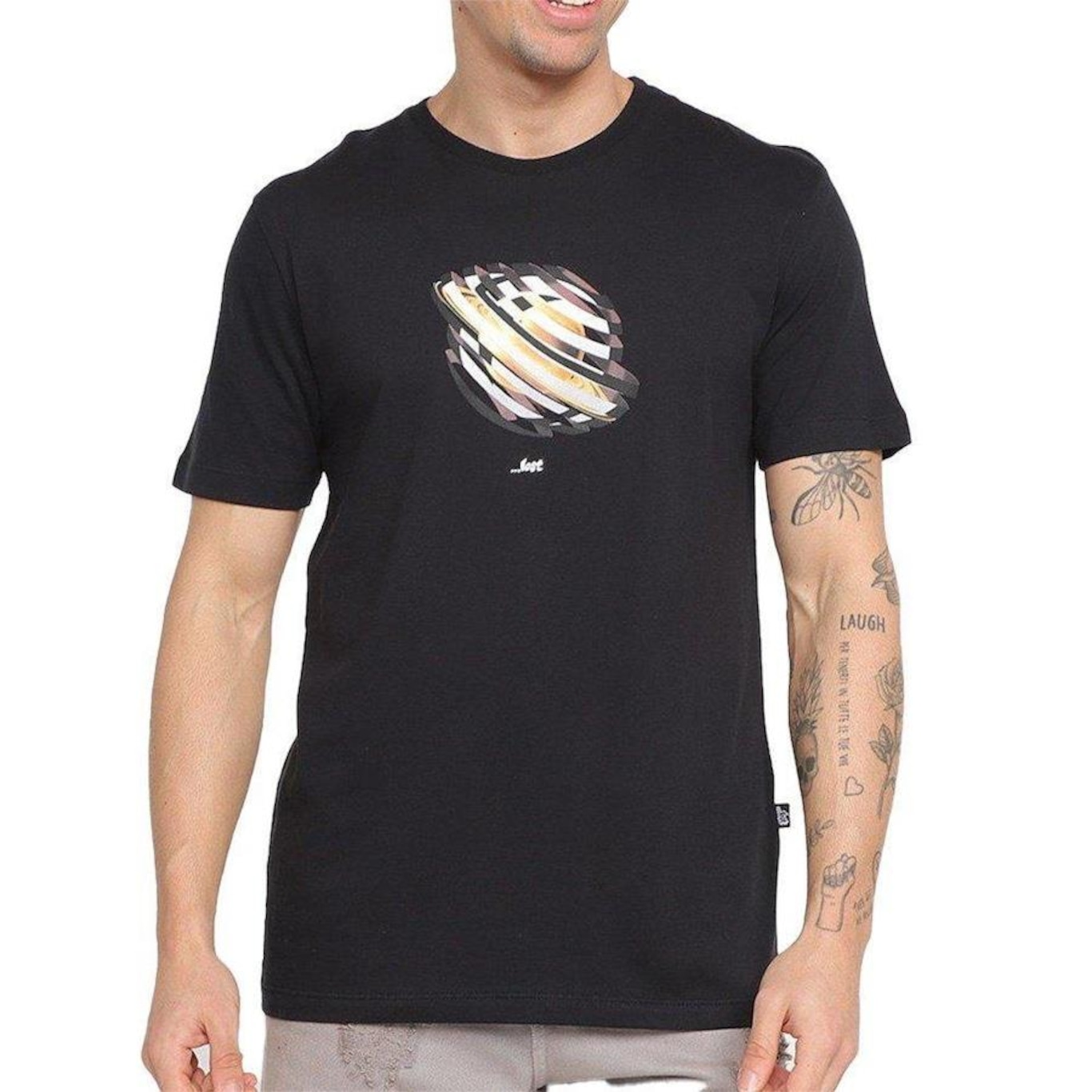 Camiseta Lost Real Saturn - Masculina - Foto 1