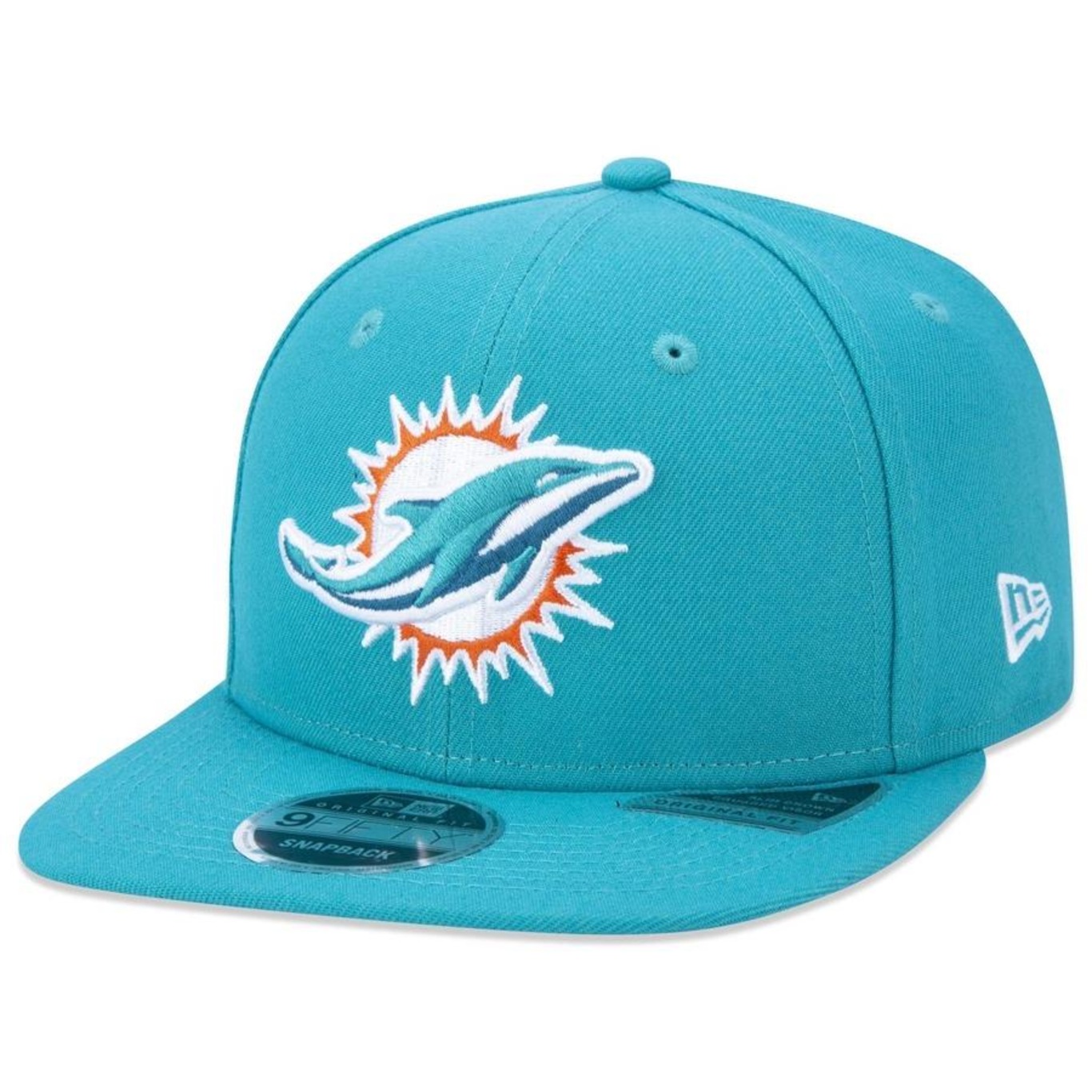 Boné Aba Reta New Era 9Fifty Original Fit Nfl Miami Dolphins - Snapback - Adulto - Foto 1