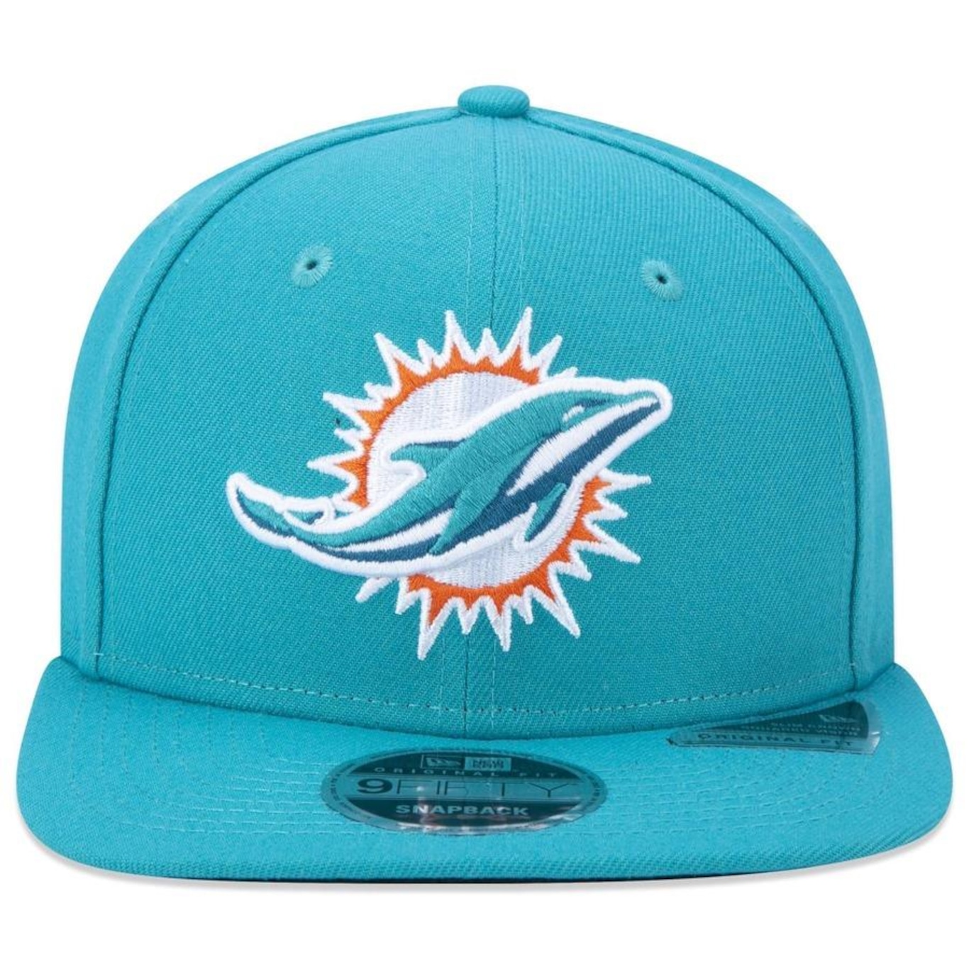 Boné Aba Reta New Era 9Fifty Original Fit Nfl Miami Dolphins - Snapback - Adulto - Foto 2