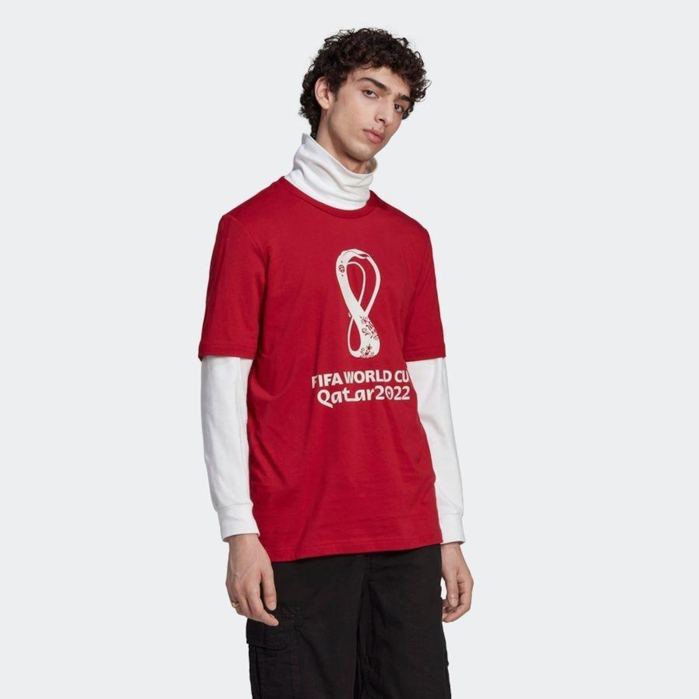 Camiseta adidas Estampada Copa do Mundo FIFA 2022™ - Masculina em Promoção