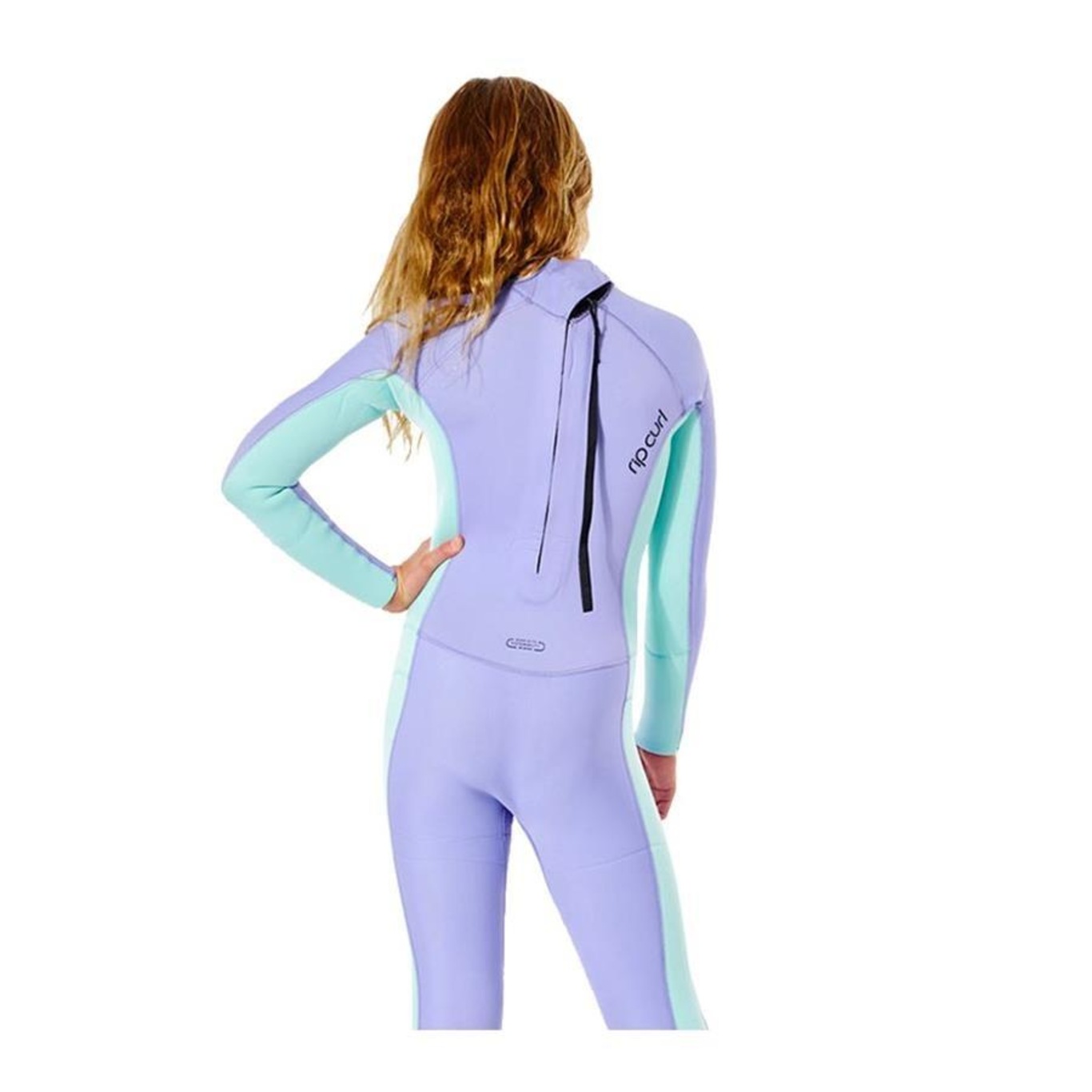 Long John Rip Curl Dawn Patrol Juvenil 3/2mm Back Zip Purple - Feminino - Foto 3