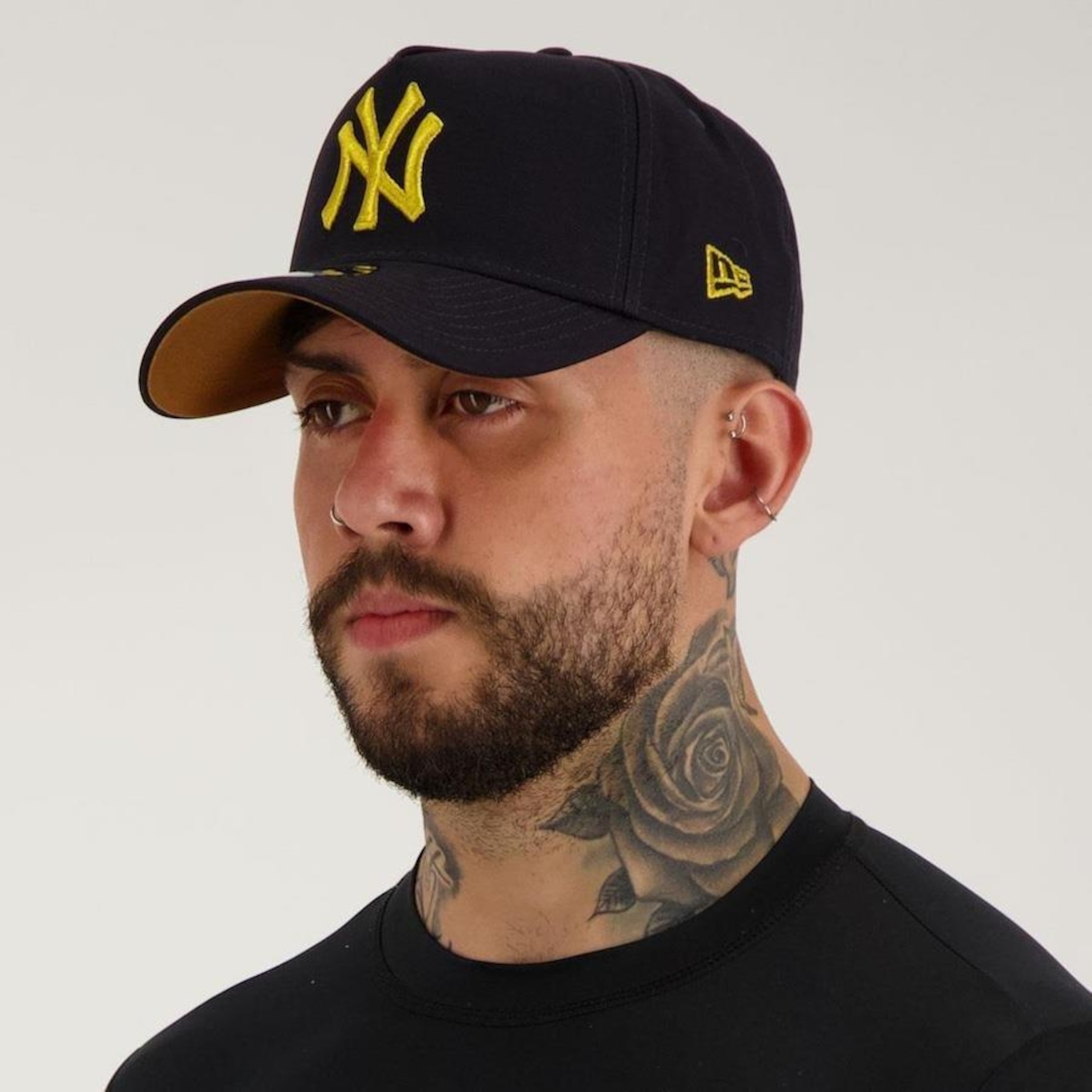 Boné Aba Curva New Era 9Forty A-Frame MLB New York Yankees - Snapback - Adulto - Foto 5