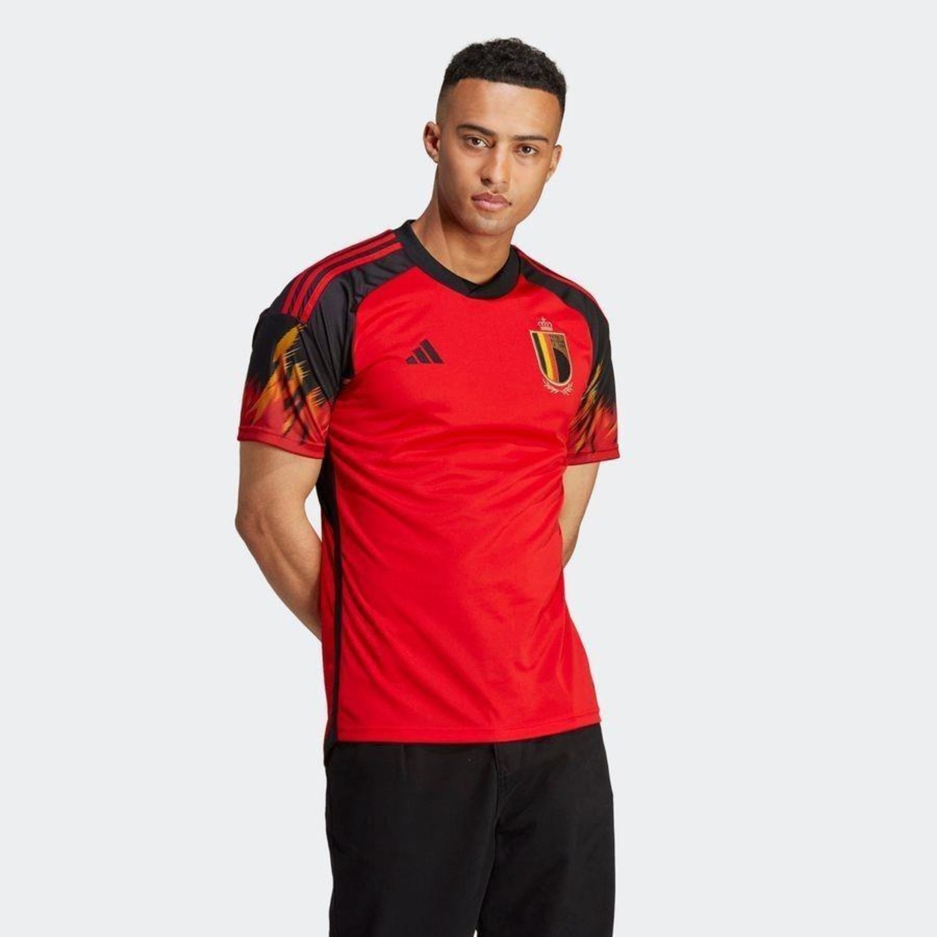 Camisa 1 Bélgica 22 adidas - Masculina - Foto 3