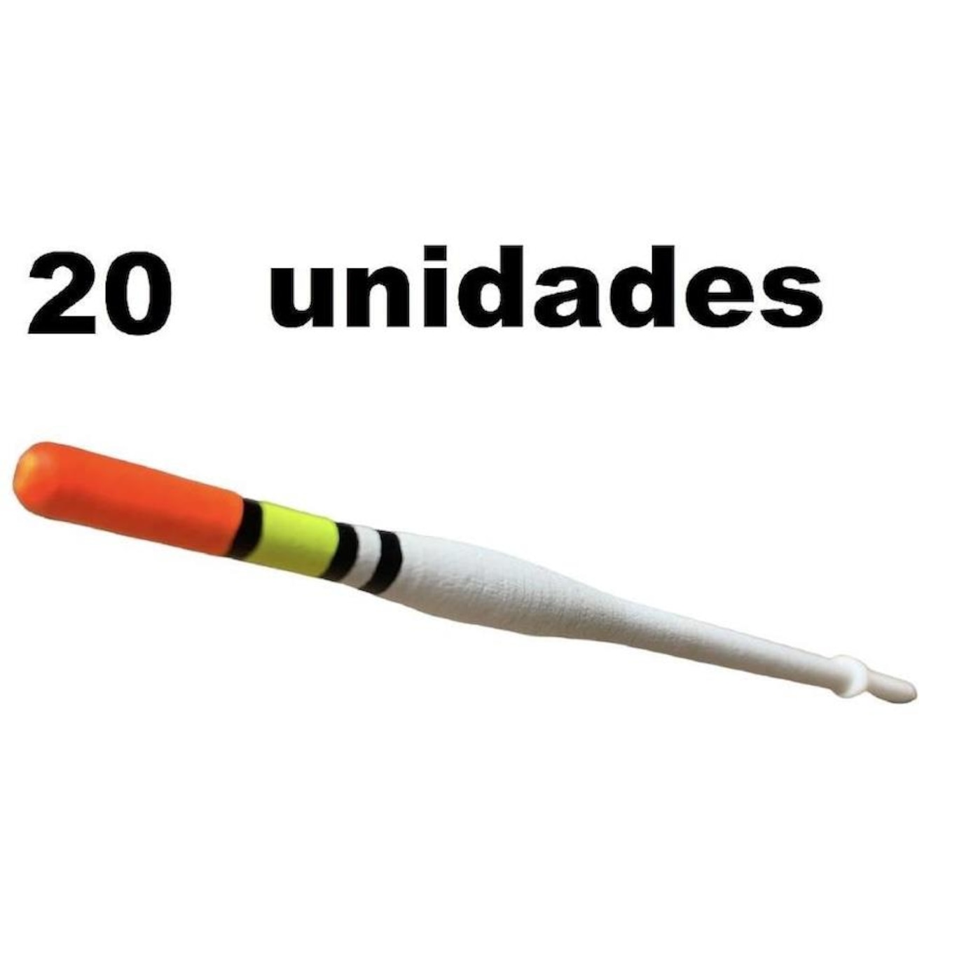 Kit Boia Petlazer Pena Palito Madeira para pesca 18cm - 20 Unidades - Foto 6