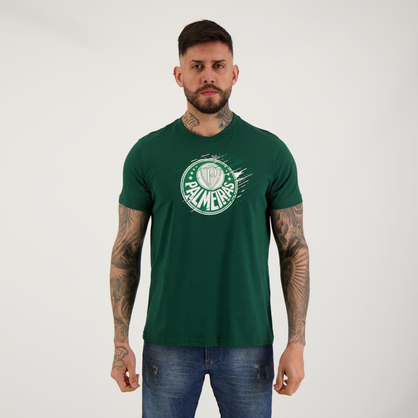 Camiseta Futfanatics Palmeiras Classic Riscos - Masculina - Foto 1