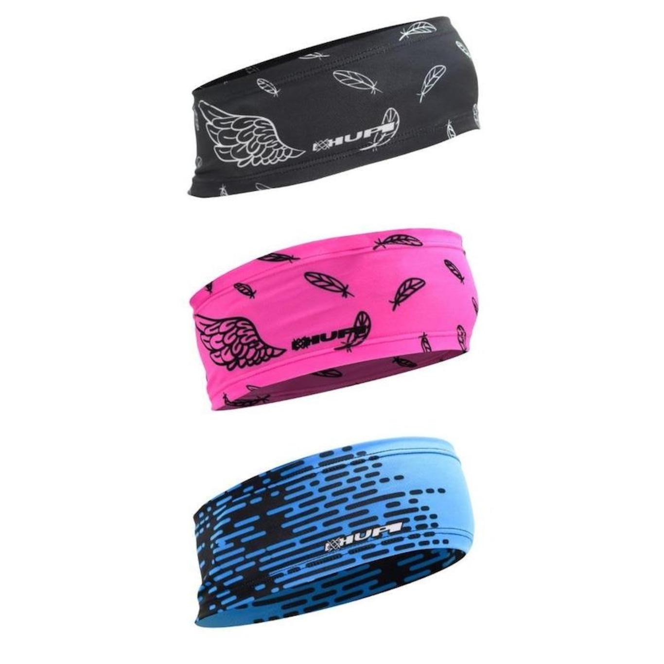 Kit de Testeira Headband HUPI Asas Bio - 3 Unds - Foto 1