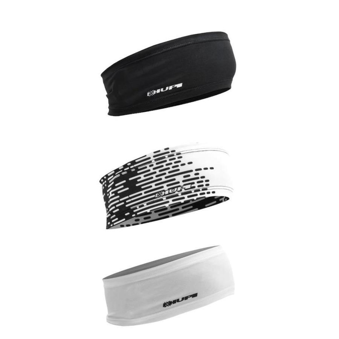 Kit de Testeira Headband HUPI Black & White - 3 Unds - Foto 1