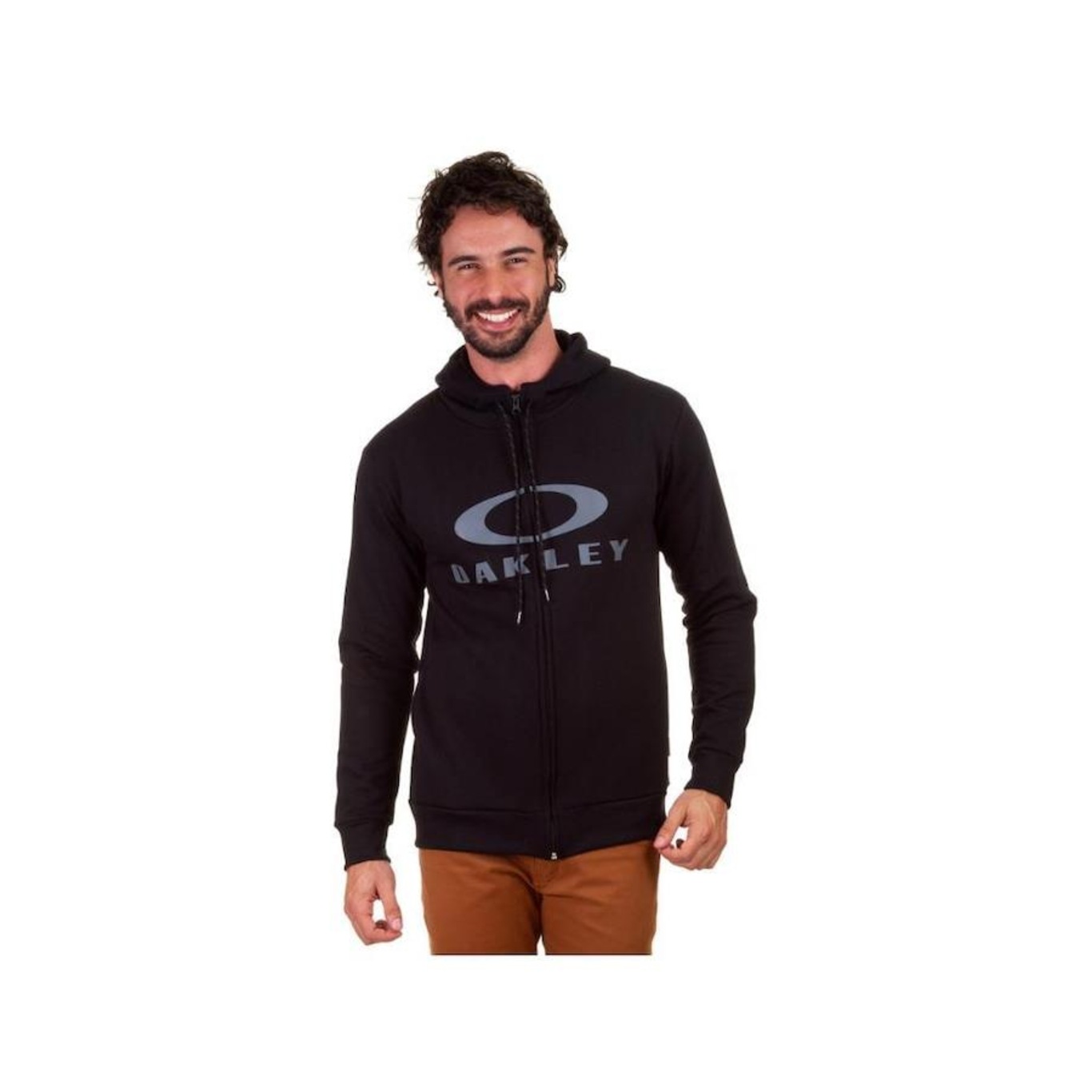 Blusão de Moletom com Capuz Oakley Bark Hoodie - Masculino - Foto 3