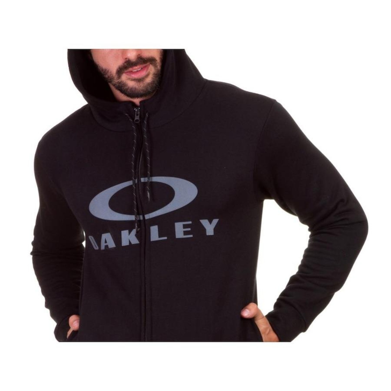 Blusão de Moletom com Capuz Oakley Bark Hoodie - Masculino - Foto 5