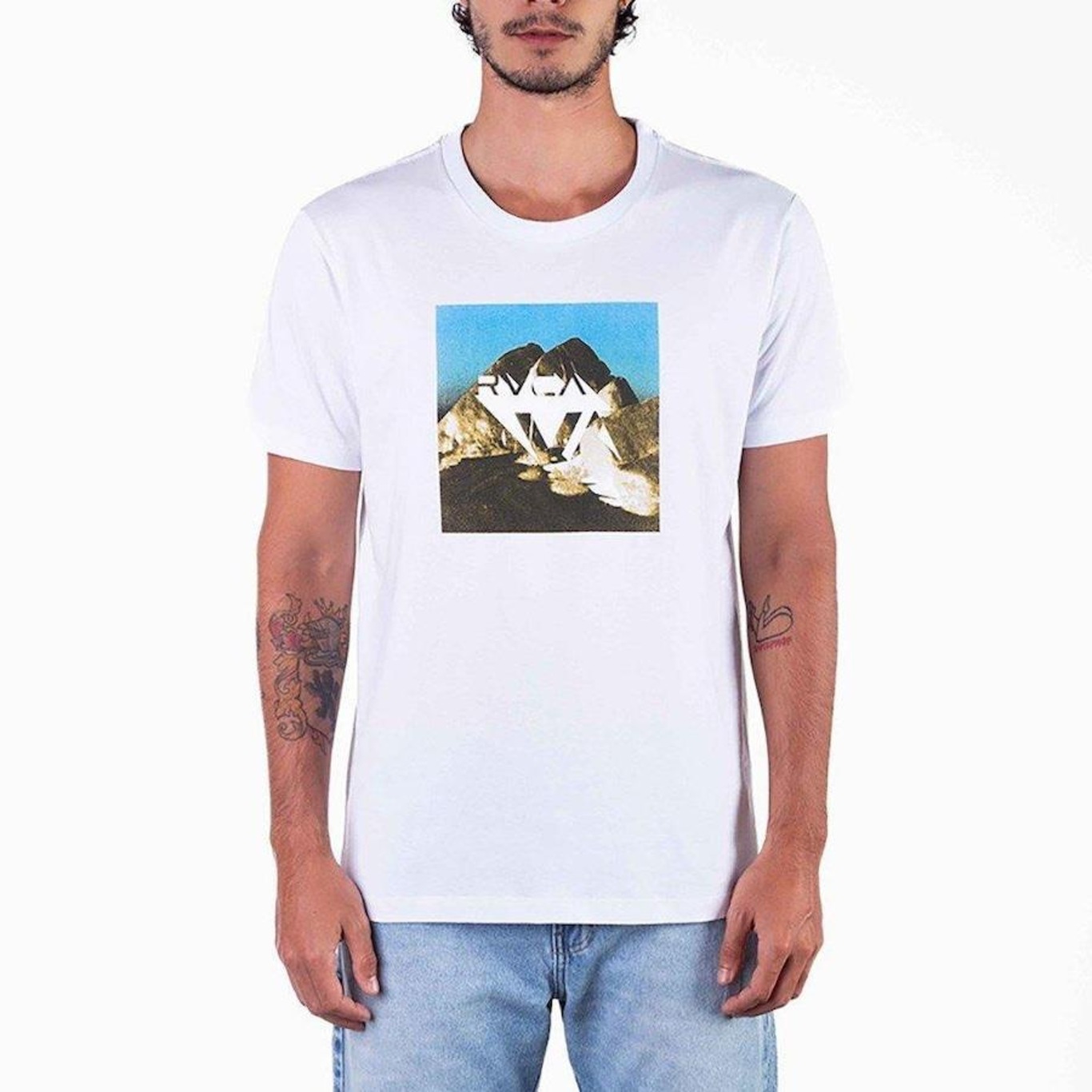 Camiseta RVCA Bedrock - Masculina - Foto 1