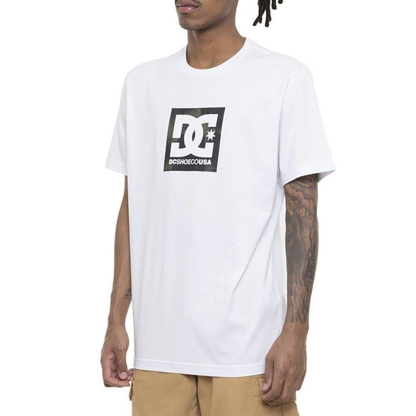 Camiseta DC Shoes DC Square Star Fill - Masculina - Foto 1