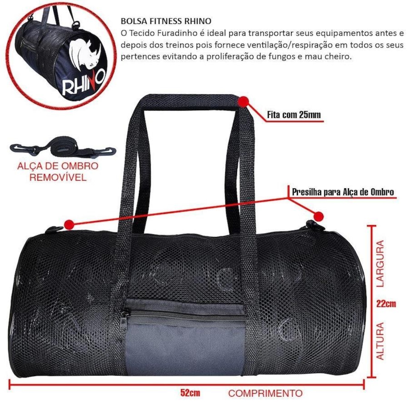 Kit de MuayThai Rhino Luva Caneleira Bandagem Bucal Bolsa - Foto 2