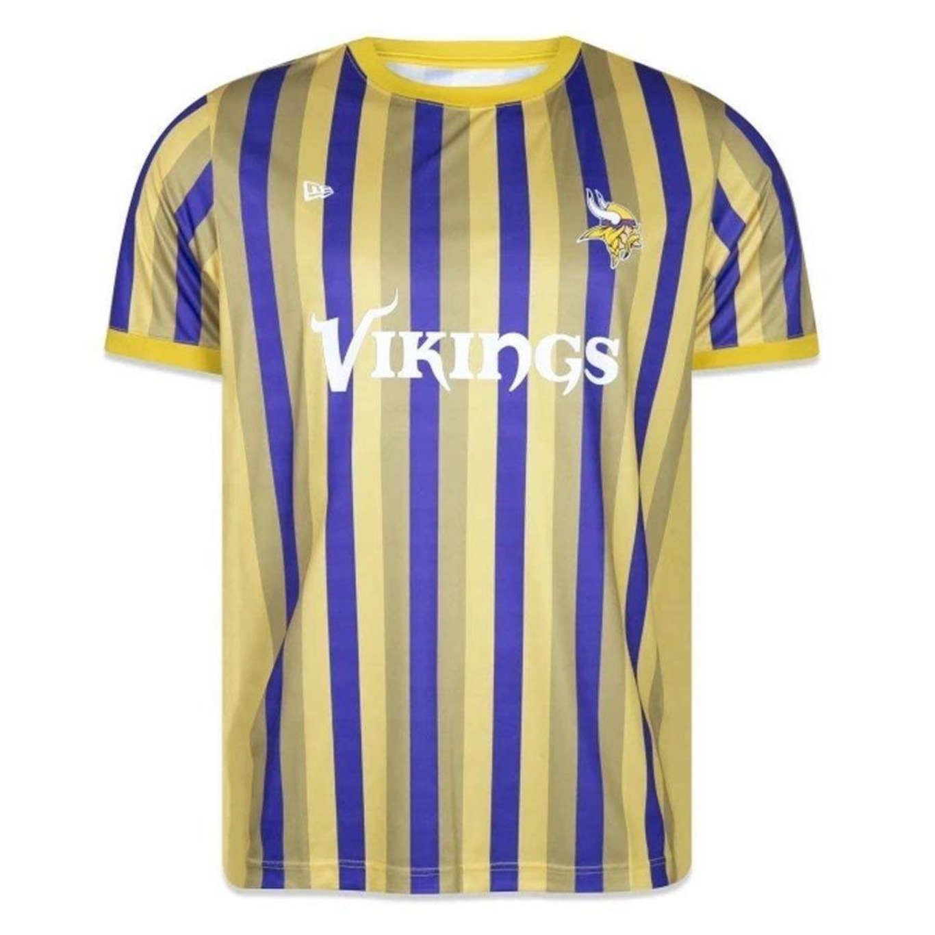 Camiseta New Era Minnesota Vikings Soccer Style Lines - Masculina - Foto 1