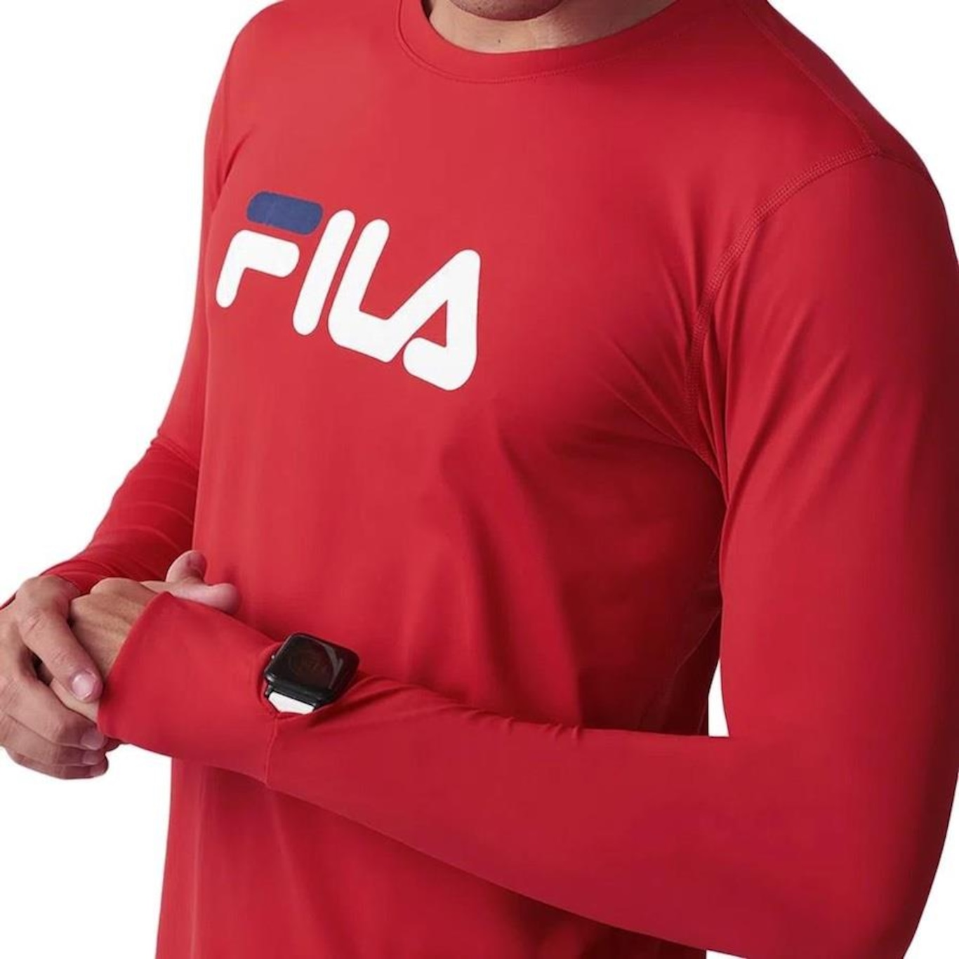 Camiseta Manga Longa Fila Pró - Masculina - Foto 3