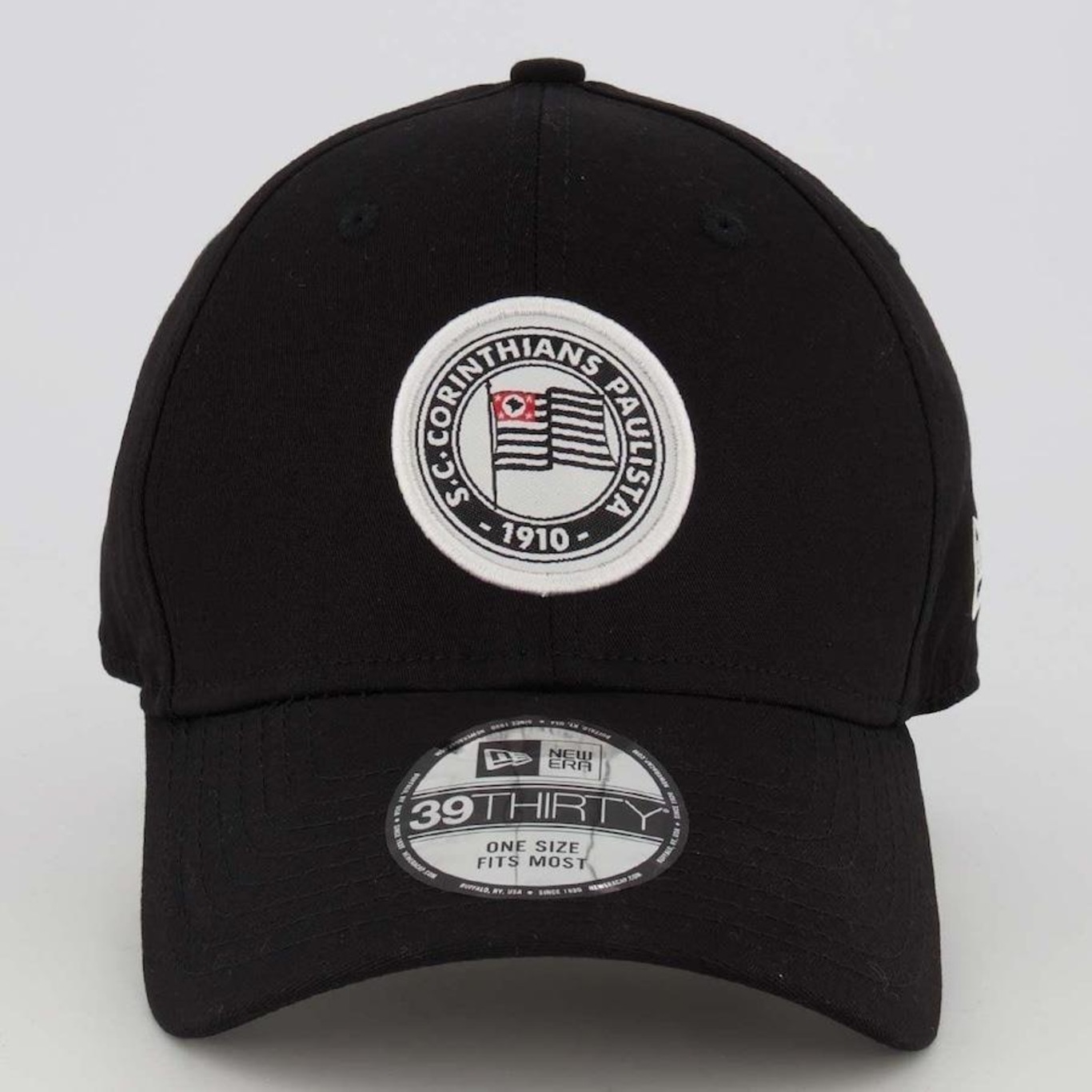 Boné Aba Curva New Era Corinthians - Snapback - Adulto - Foto 2