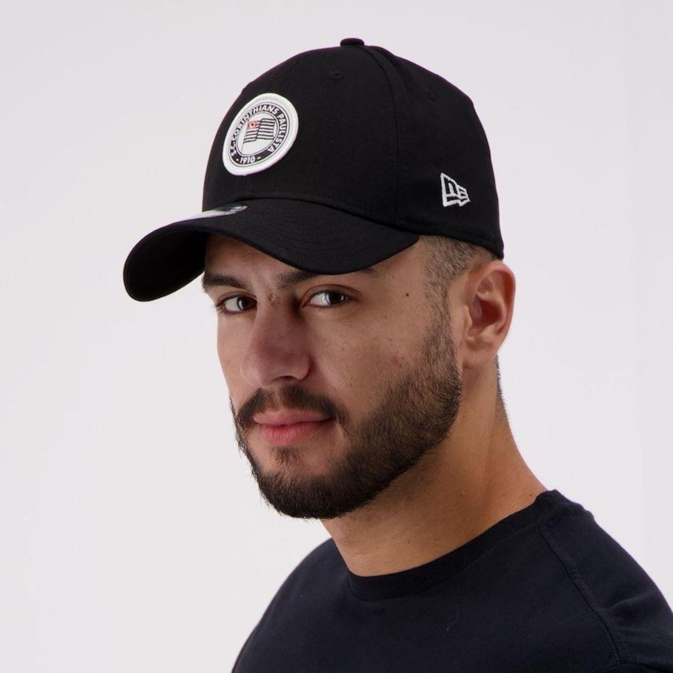 Boné Aba Curva New Era Corinthians - Snapback - Adulto - Foto 5