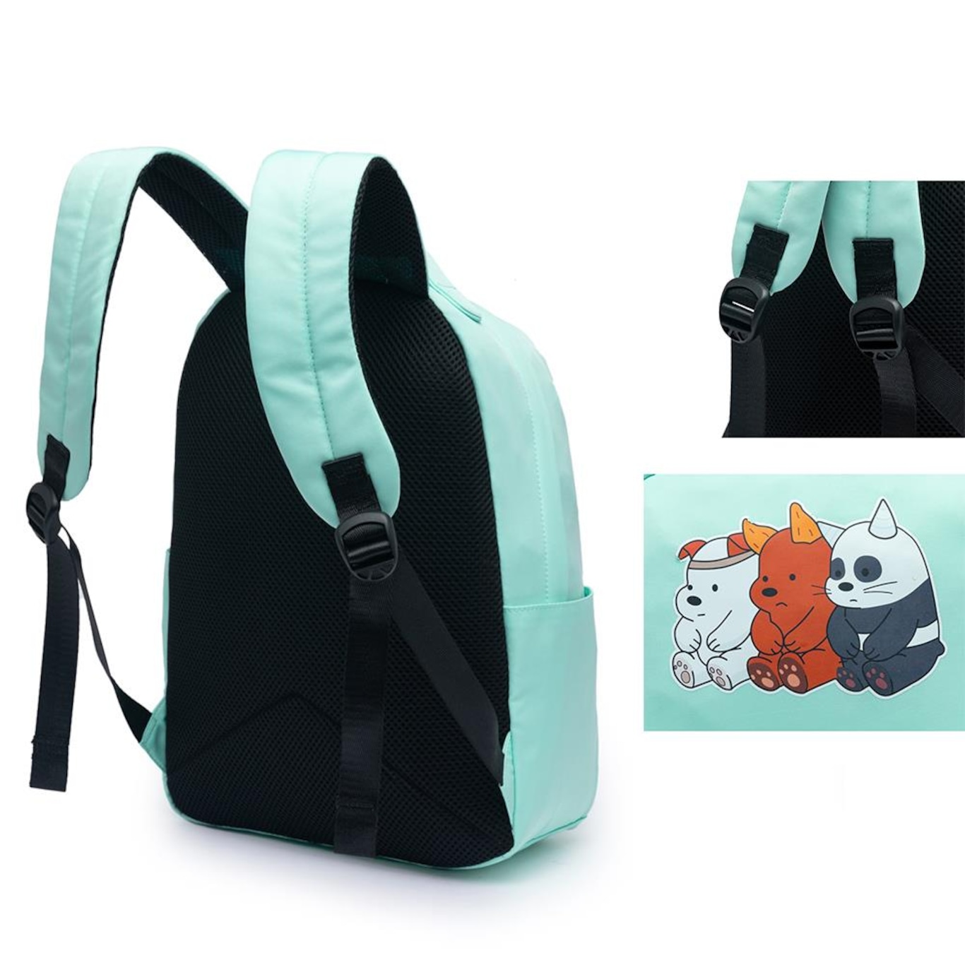 Mochila Escolar Yupe Chaveiro Estampada - 7 Litros - Infantil - Foto 3