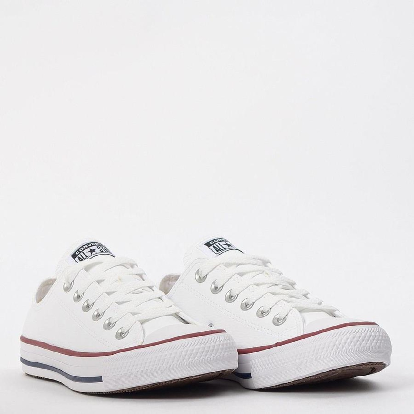 Tênis Converse Chuck Taylor All Star New Malden Ox CT04500003 Cano Baixo  Couro Unisex Preto Vermelho Branco Original em Promoção na Americanas