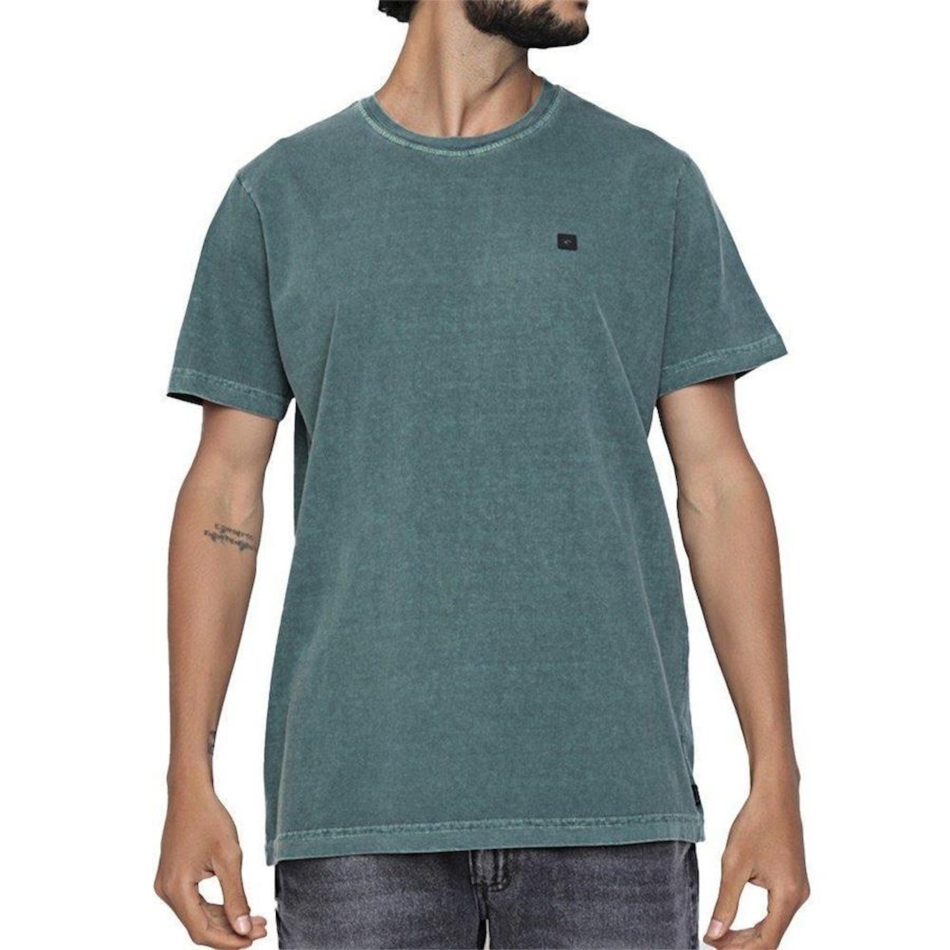 Camiseta Rip Curl Plain Wash Blade SM23 - Masculina - Foto 1