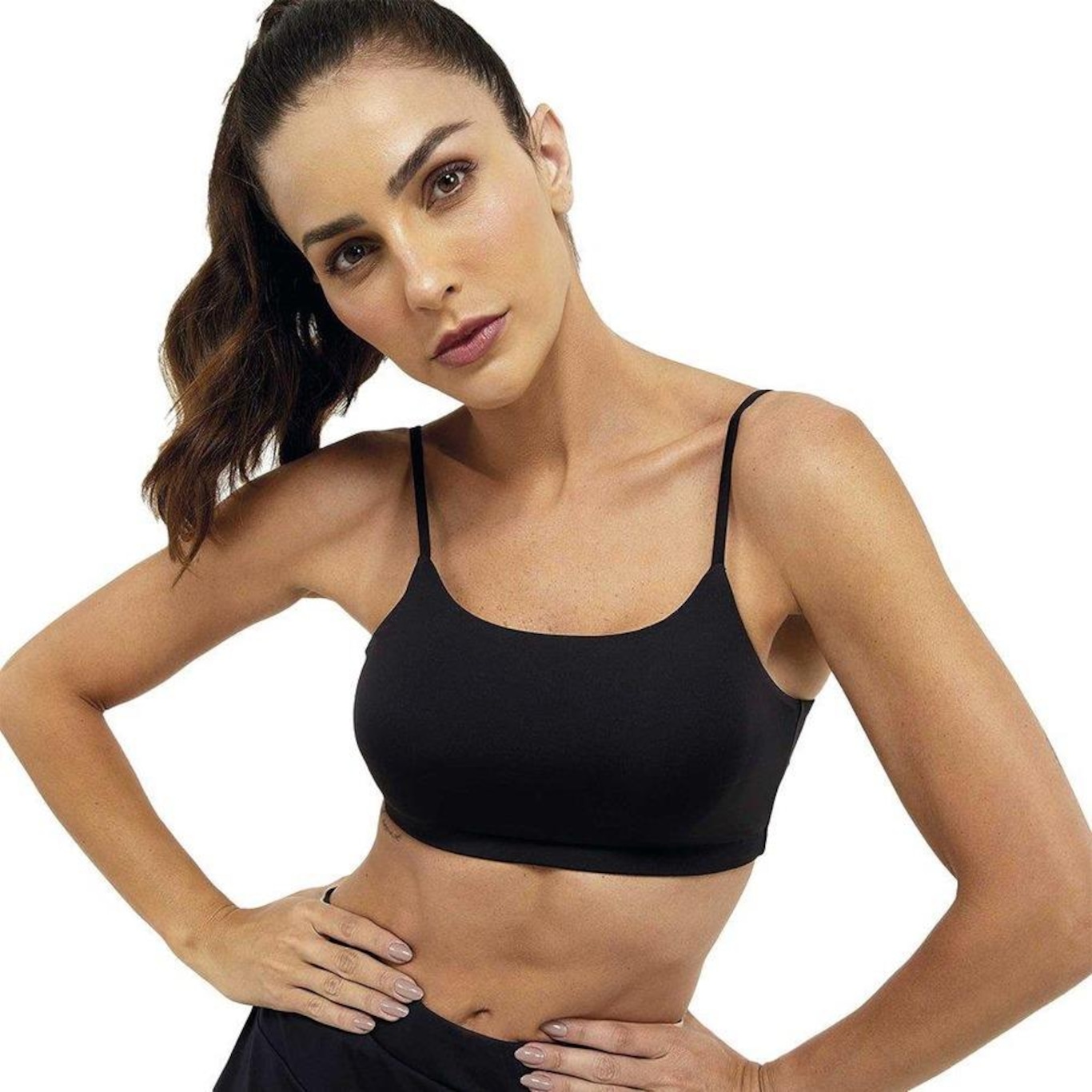 Top Fitness com Bojo Alto Giro Fluxy - Feminino - Foto 1