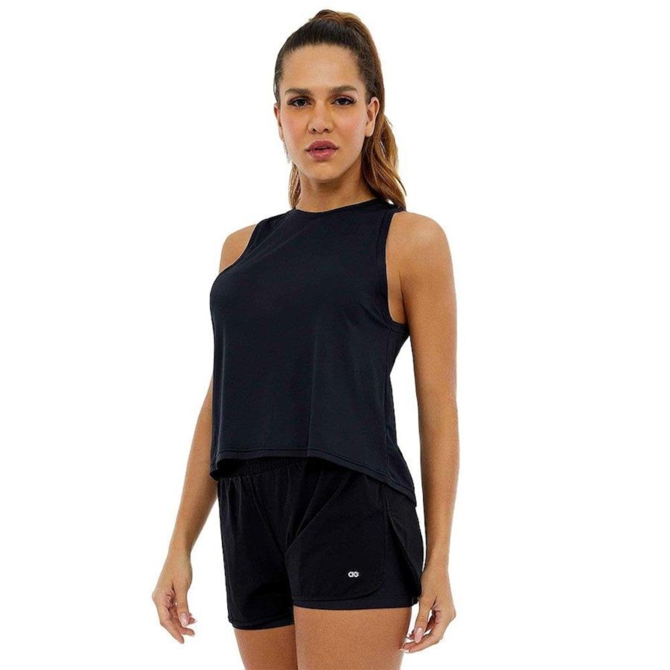 Camiseta Regata Alto Giro Skin Fit - Feminina - Foto 1