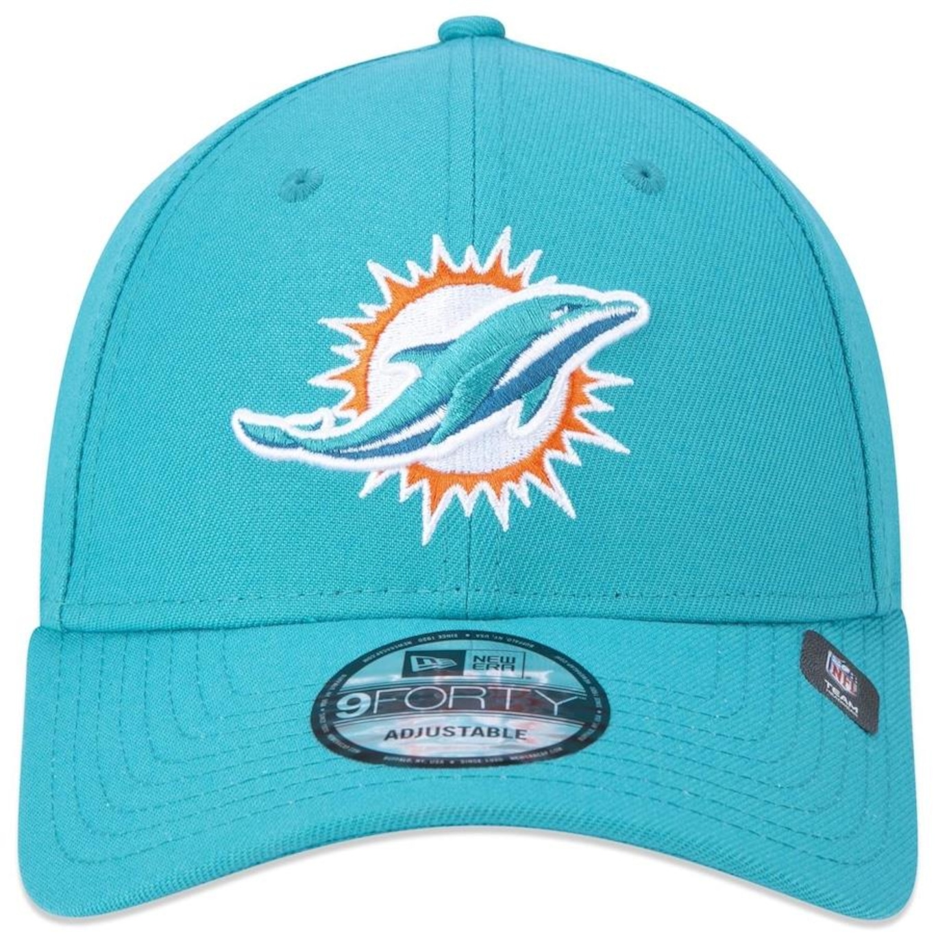 Boné Aba Curva New Era 9Forty NFL Miami Dolphins - Snapback - Adulto - Foto 2