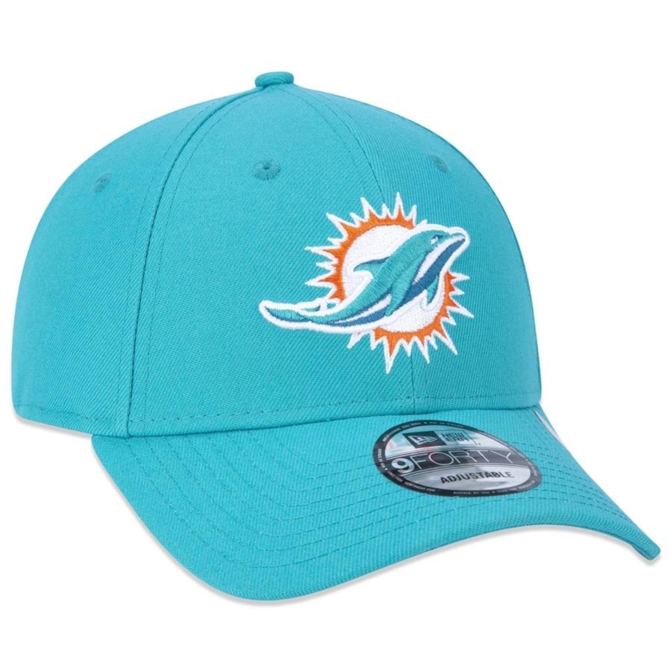 Boné Aba Curva New Era 9Forty NFL Miami Dolphins - Snapback - Adulto - Foto 3