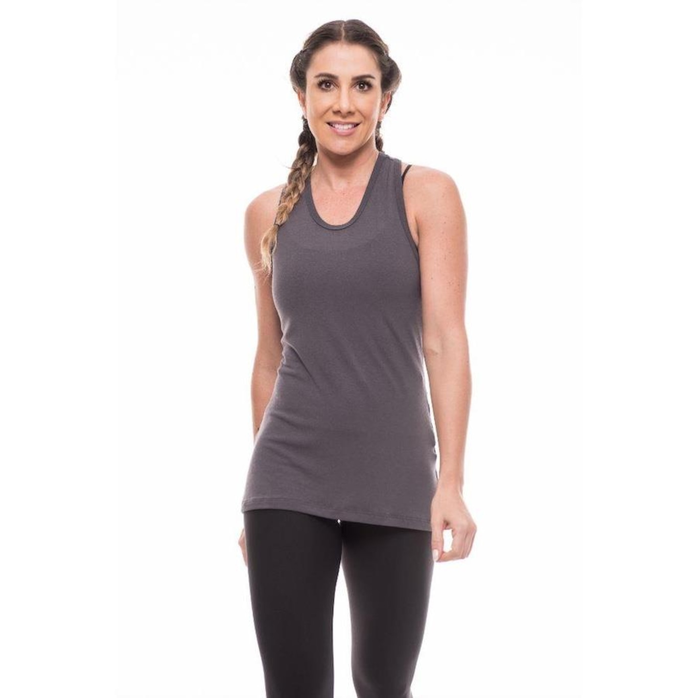 Camiseta Regata Vibs Fitwear Costas Nadador - Feminina - Foto 1