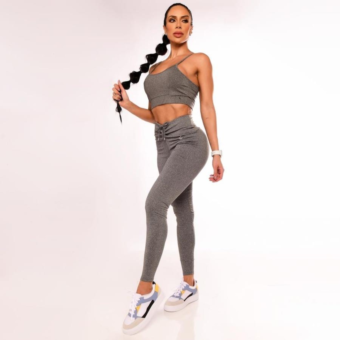 Conjunto Fitness Empina Bumbum Top e Legging - Laura