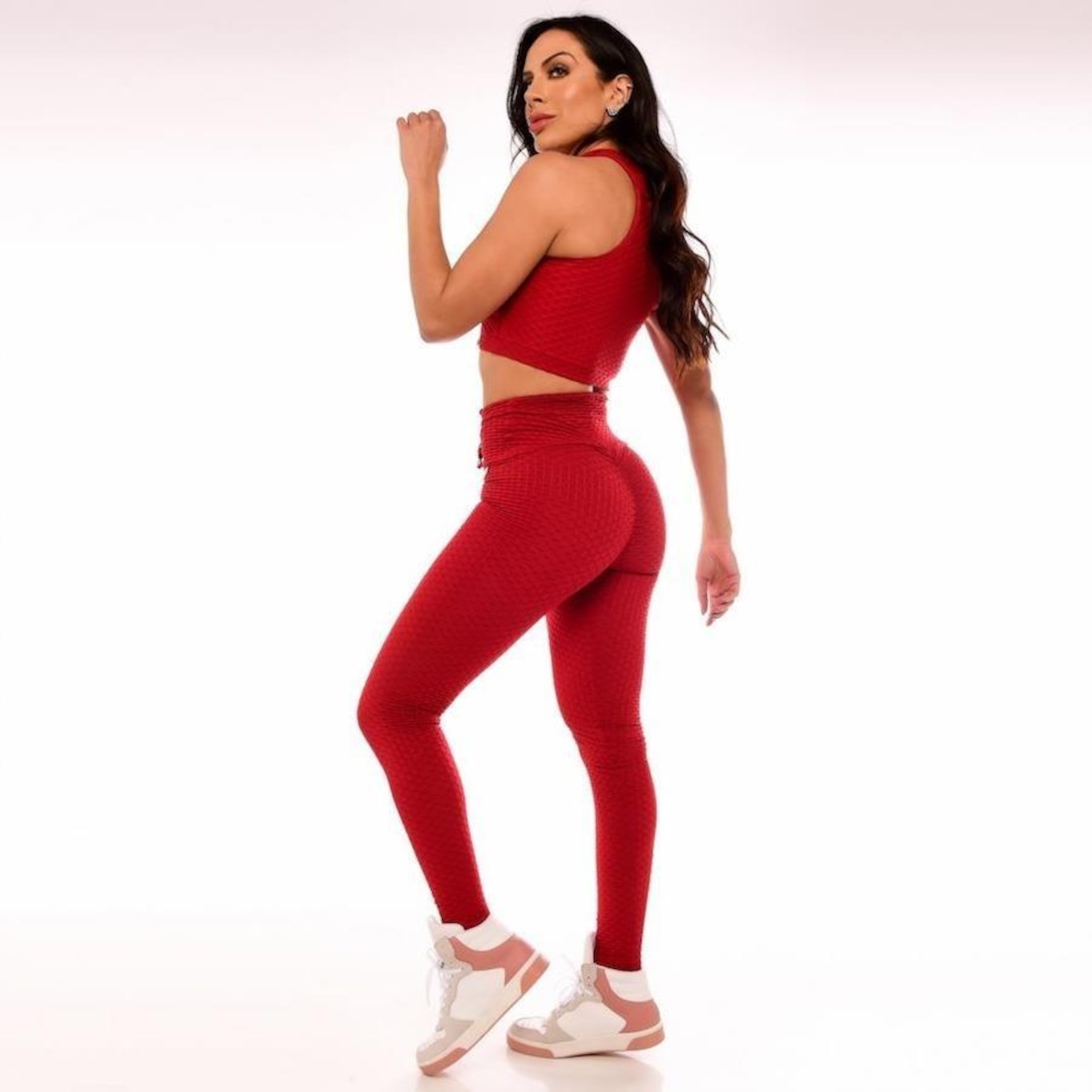 Calça Legging Vibs Fitwear Empina Bumbum - Feminina - Foto 2